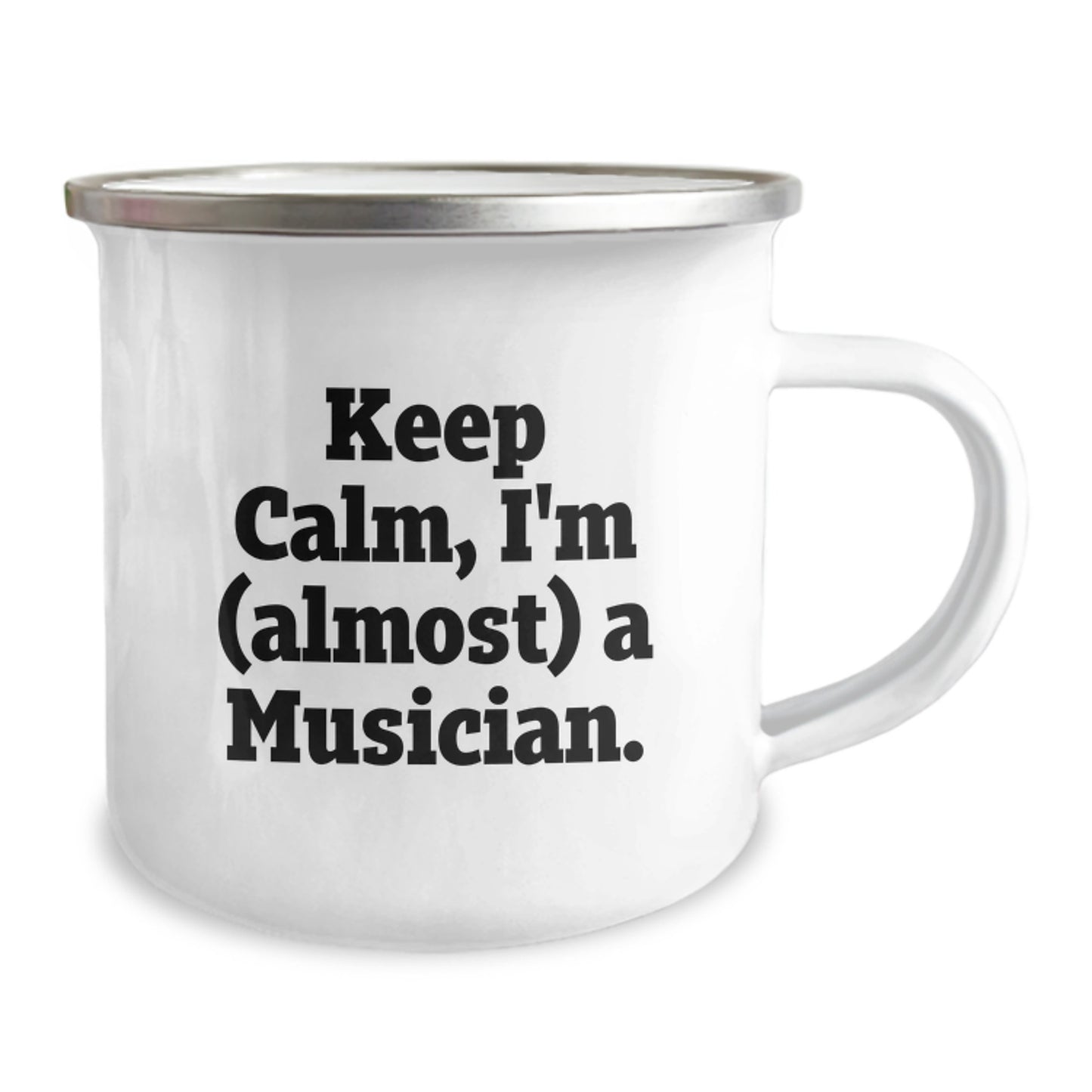 Birthday Gift Camping Mug for Her – Keep Calm, I'm (Almost) A Musician - Image 2