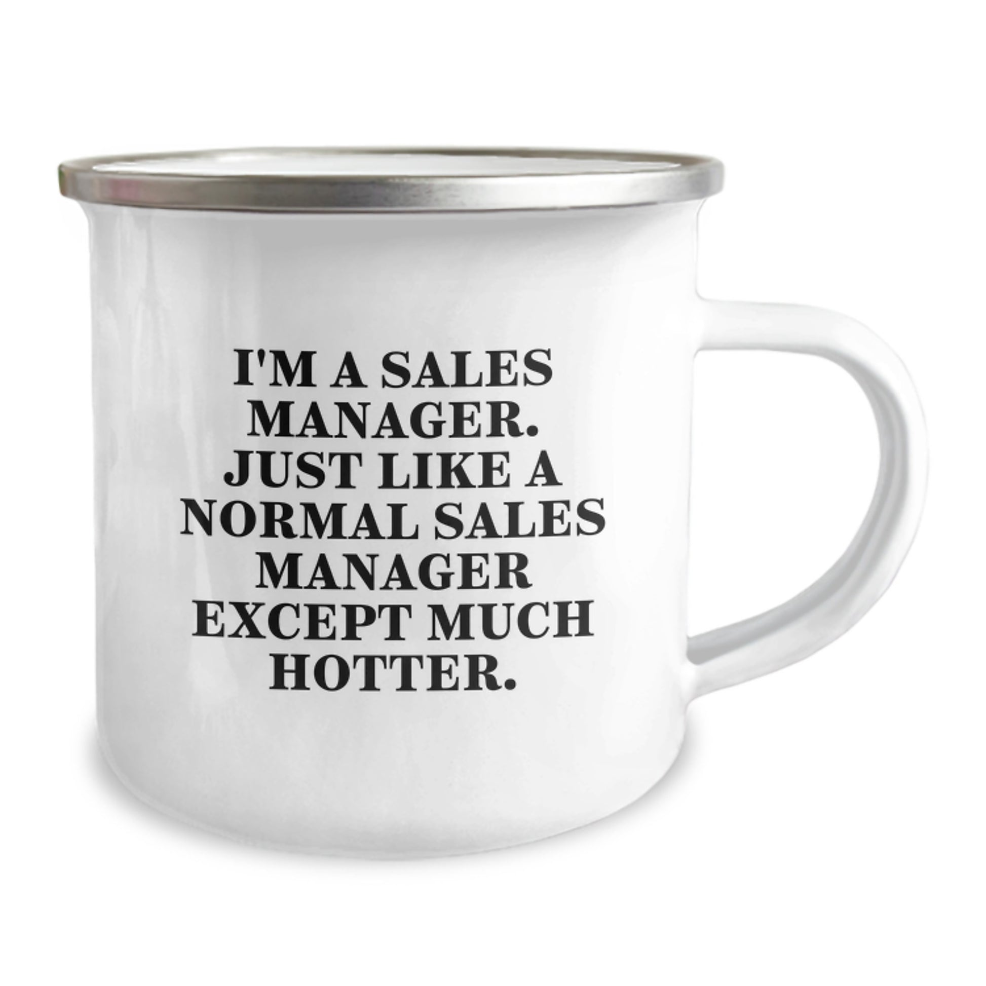 Funny Sales Manager Gifts for Women - Camping Mug with Hotter Quote, Enamel Finish, Perfect Unique Mother's Day Unique Gift Ideas from Friends and Family - Image 2