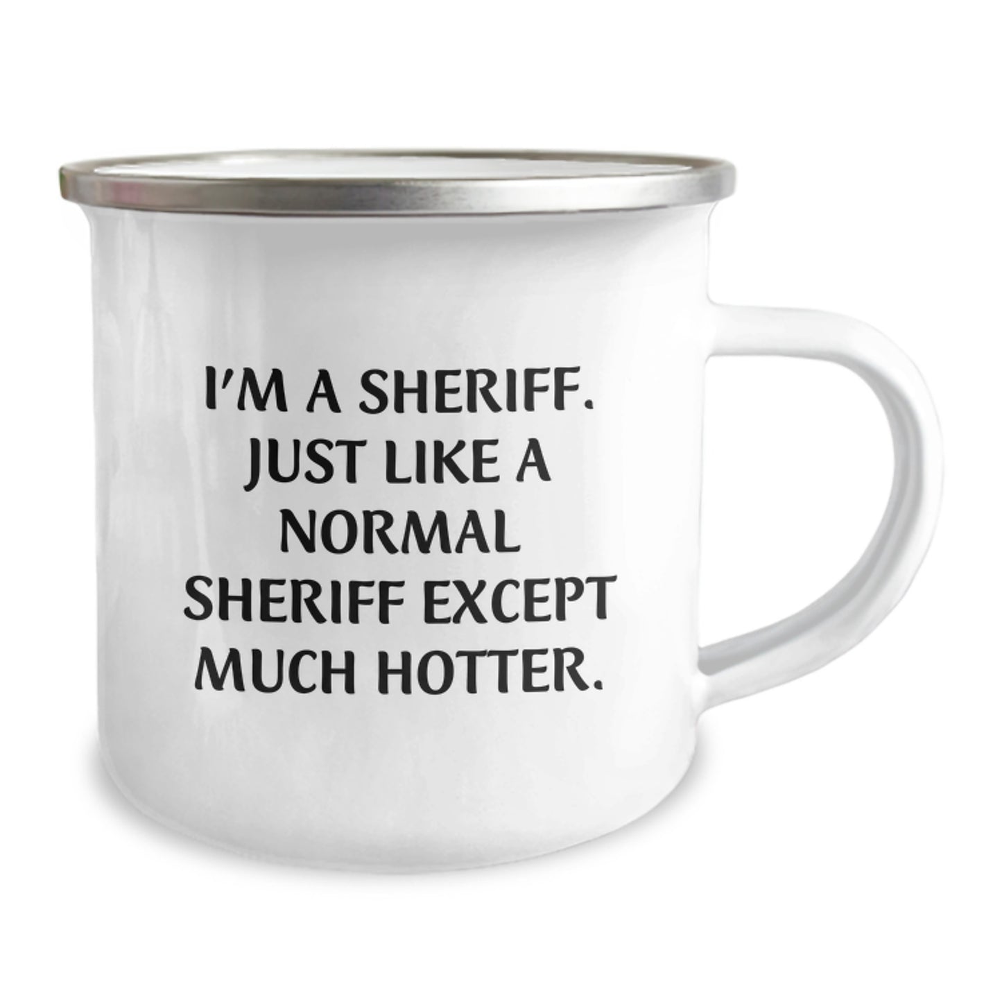 Funny Sheriff Gifts for Men, Camping Mug Perfect for Dad's Father's Day Unique Gifts, I'm A Sheriff Quote - Image 2