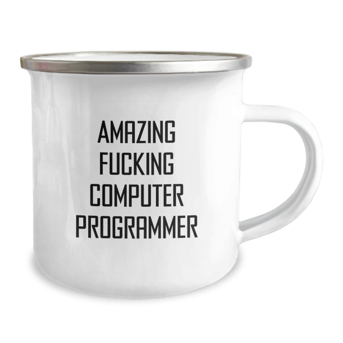 Amazing Fucking Computer Programmer Camping Mug Gift for Him - Keepsake - Image 2