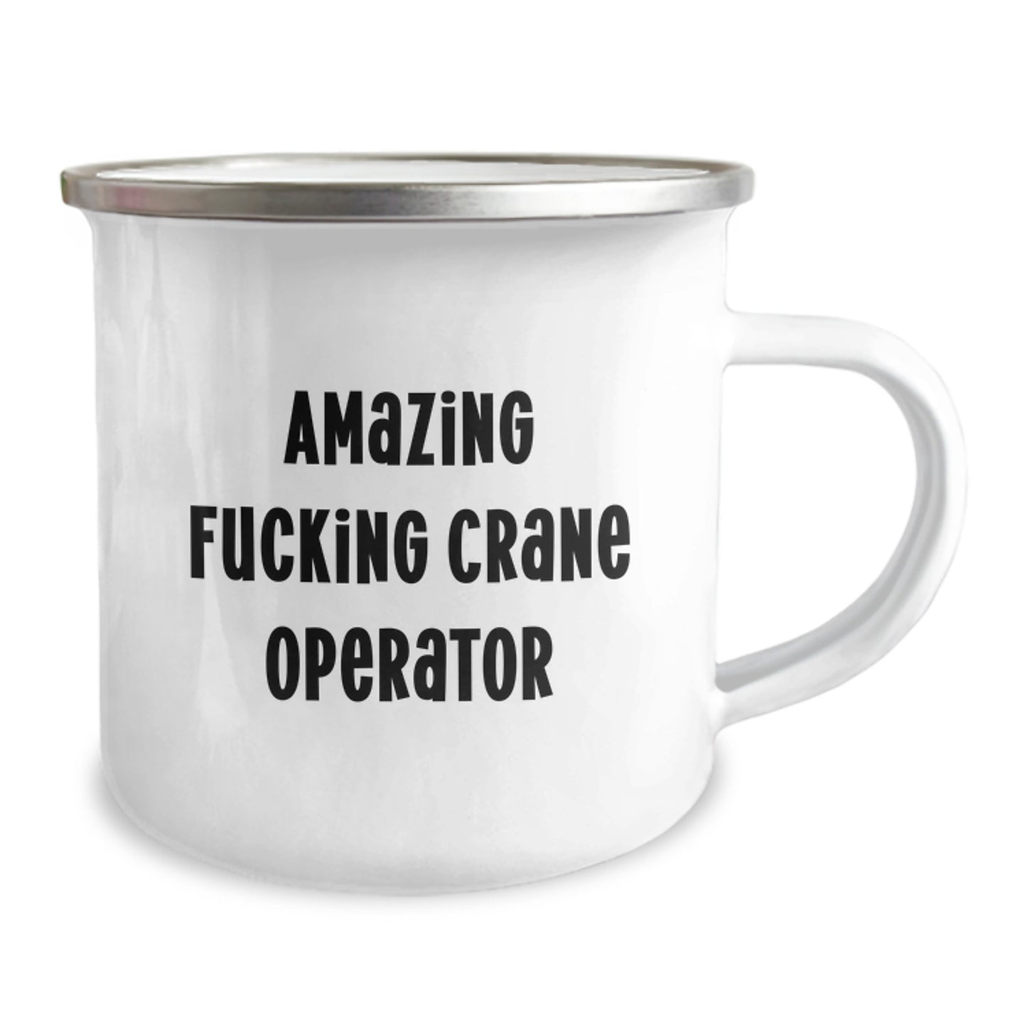 Funny Gifts from Crane Operator Lovers - Amazing F--king Crane Operator Birthday Unique Gifts - Crane Operator Camping Mug for Men Friends Family - Image 2