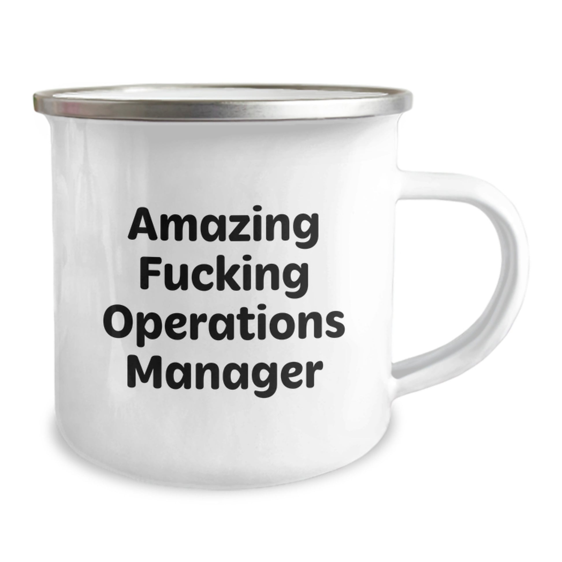 Funny Operations Manager Gifts for Operations Manager, Birthday Unique Gifts from Friends, Amazing F--king Operations Manager Camping Mug - Image 2