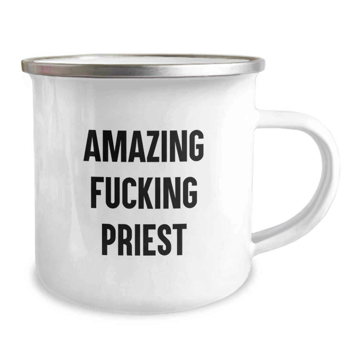 Priest Gift for Him - Amazing Fucking Priest Camping Mug Keepsake - Image 2