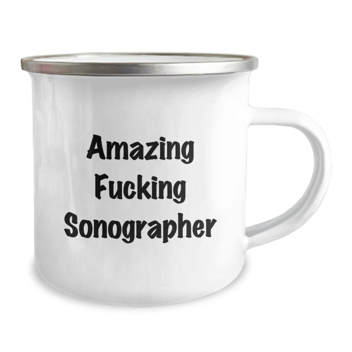 Christmas Gift for Her - Amazing Fucking Sonographer Camping Mug Present - Image 2