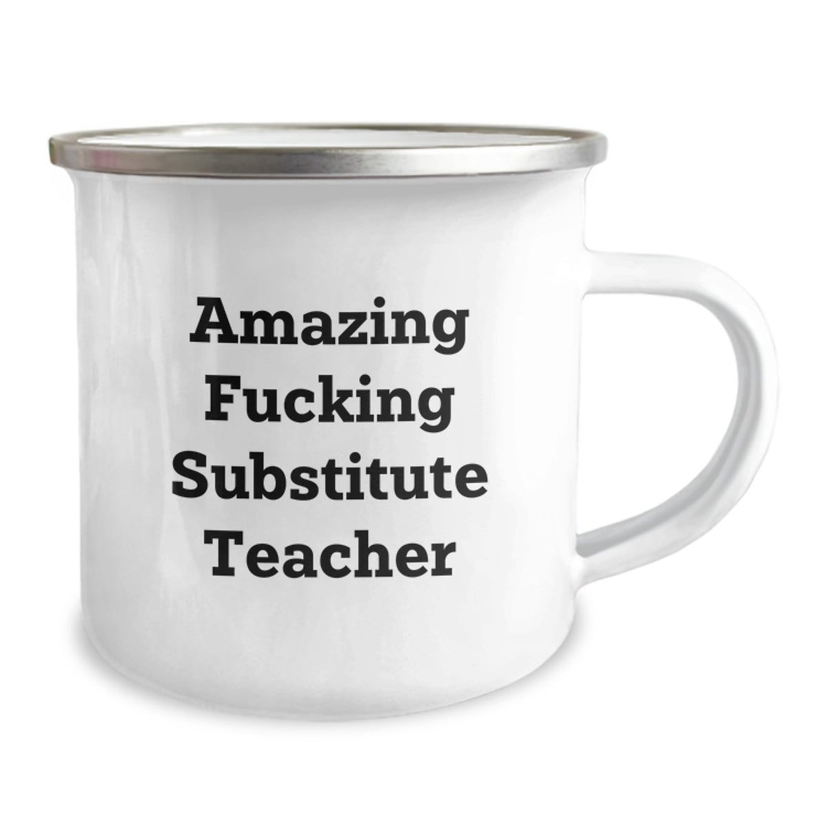 Christmas Gift for Her Amazing Substitute Teacher Camping Mug Present - Image 2