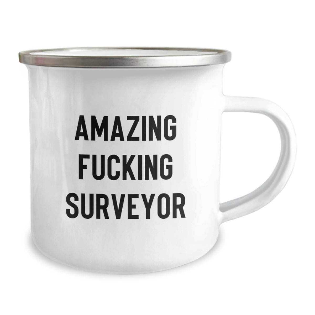 Surveyor Gift for Him - Amazing Fucking Surveyor Keepsake Camping Mug - Image 2