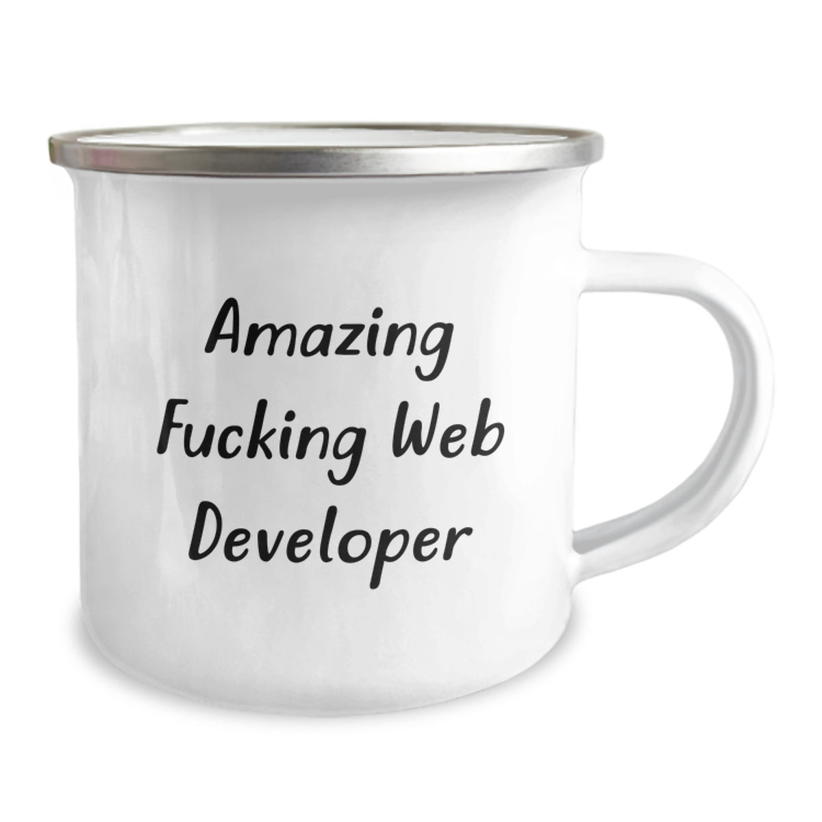 Christmas Gift for Her - Amazing Fucking Web Developer Camping Mug - Image 2