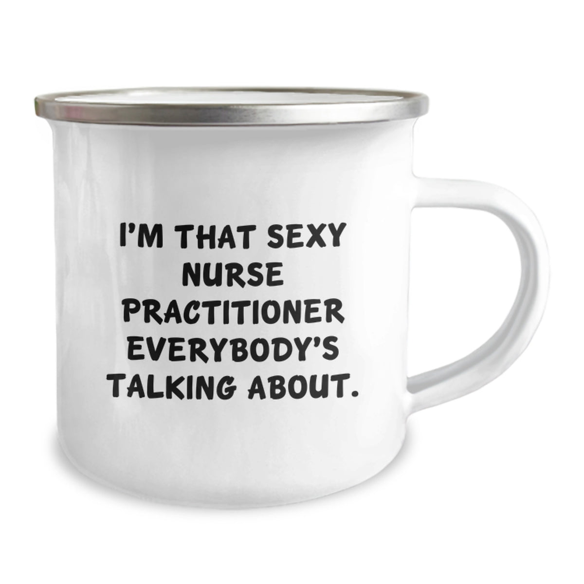 Christmas Gift for Her - Sexy Nurse Practitioner Camping Mug Present - Image 2
