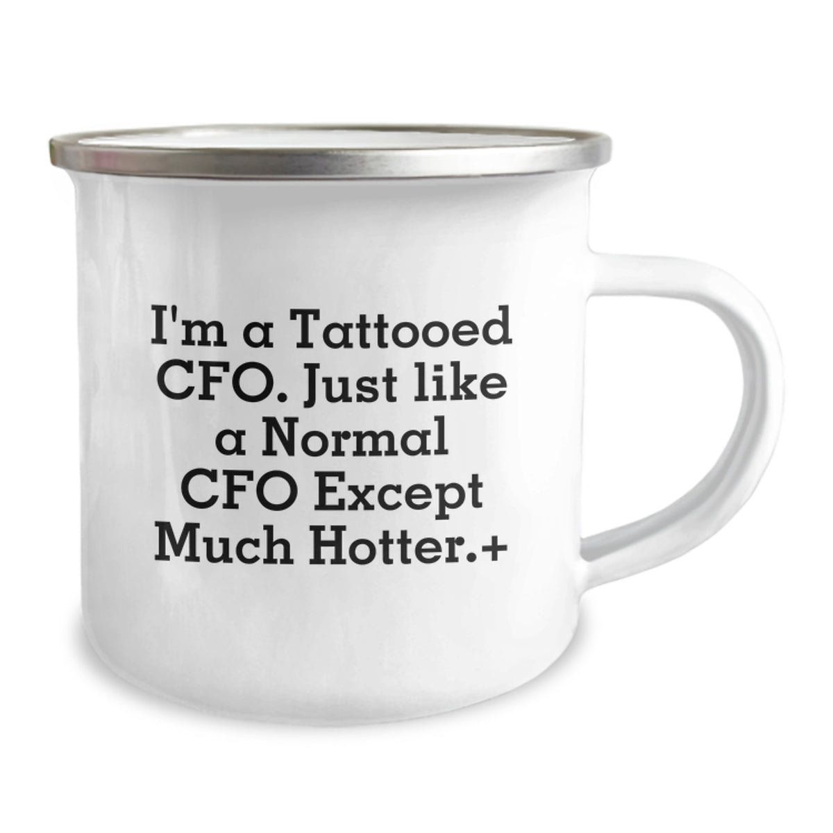 Christmas Gift for Her Playful Tattooed Cfo Camping Mug Present - Image 2