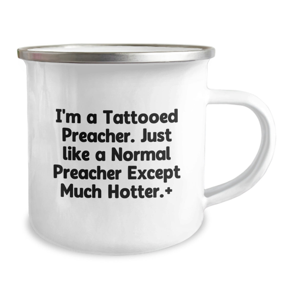 Preacher Gift for Him A Tattooed Preacher Keepsake Camping Mug - Image 2