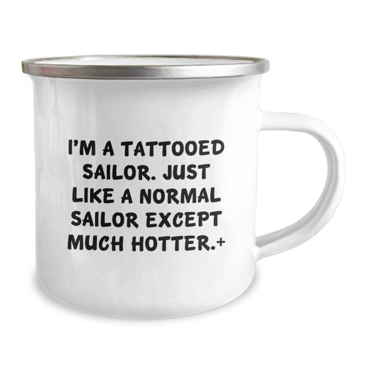 Christmas Gift for Her - Playful Tattooed Sailor Camping Mug Present - Image 2