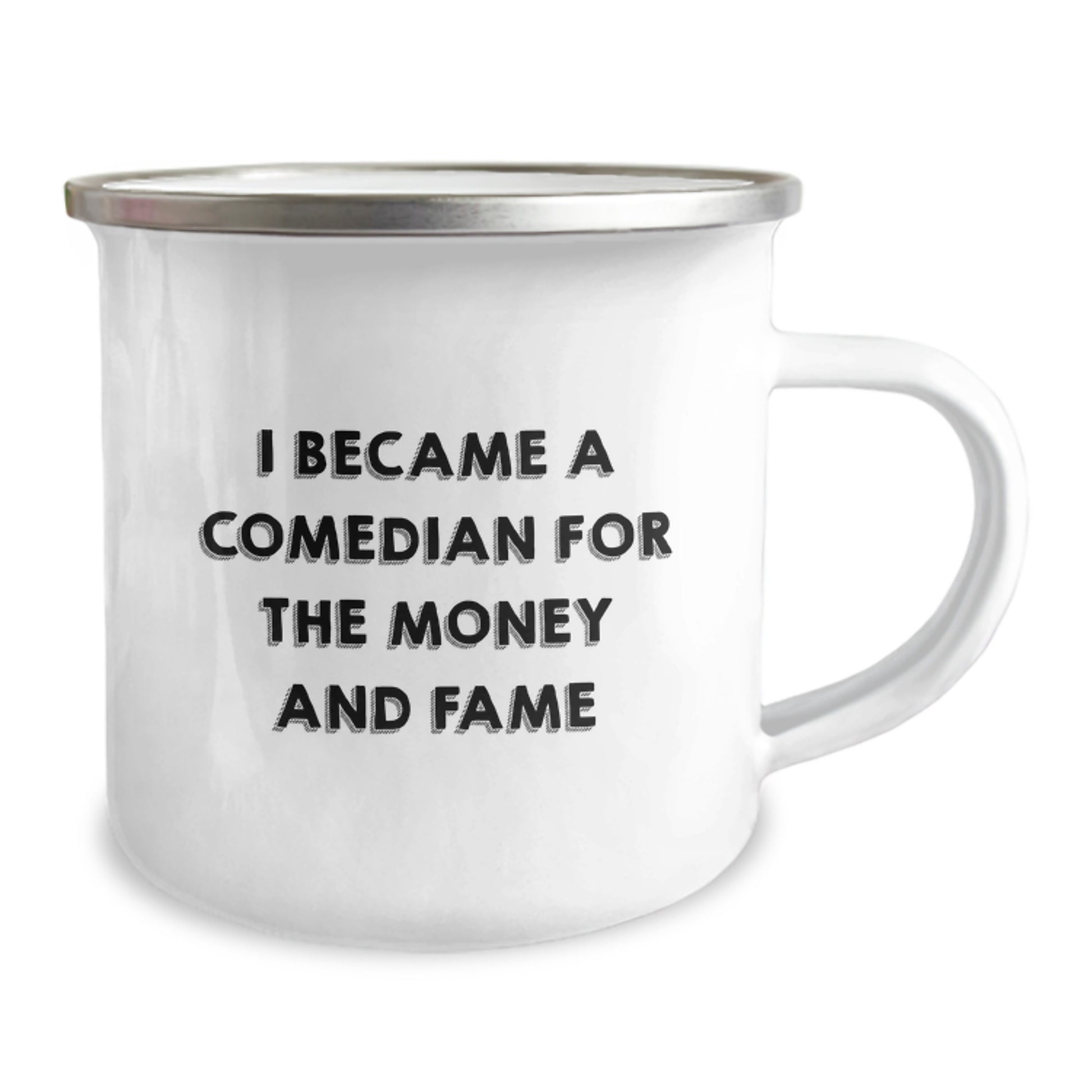 Funny Comedian Gifts - I Became A Comedian For The Money And Fame, Birthday Unique Gifts from Friends for Comedian Lovers, Camping Mug for Comedian Enthusiasts - Image 2