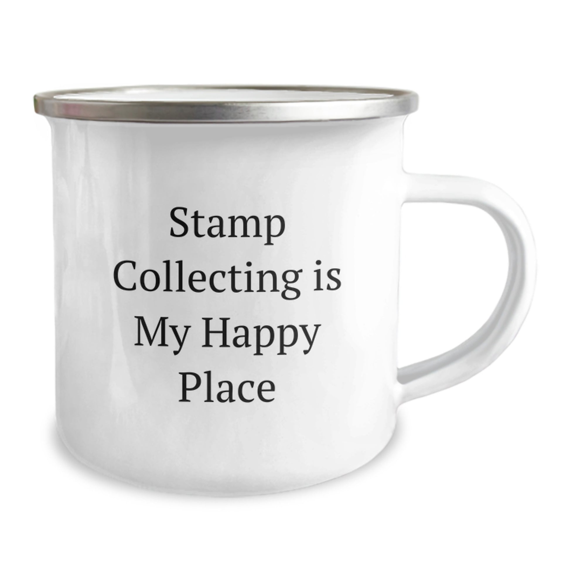 Cute Stamp Collecting Gifts for Stamp Collecting Enthusiasts, Camping Mug with Funny Quote 'Stamp Collecting Is My Happy Place', Unique Christmas Unique Gifts from Friends to Family - Image 2