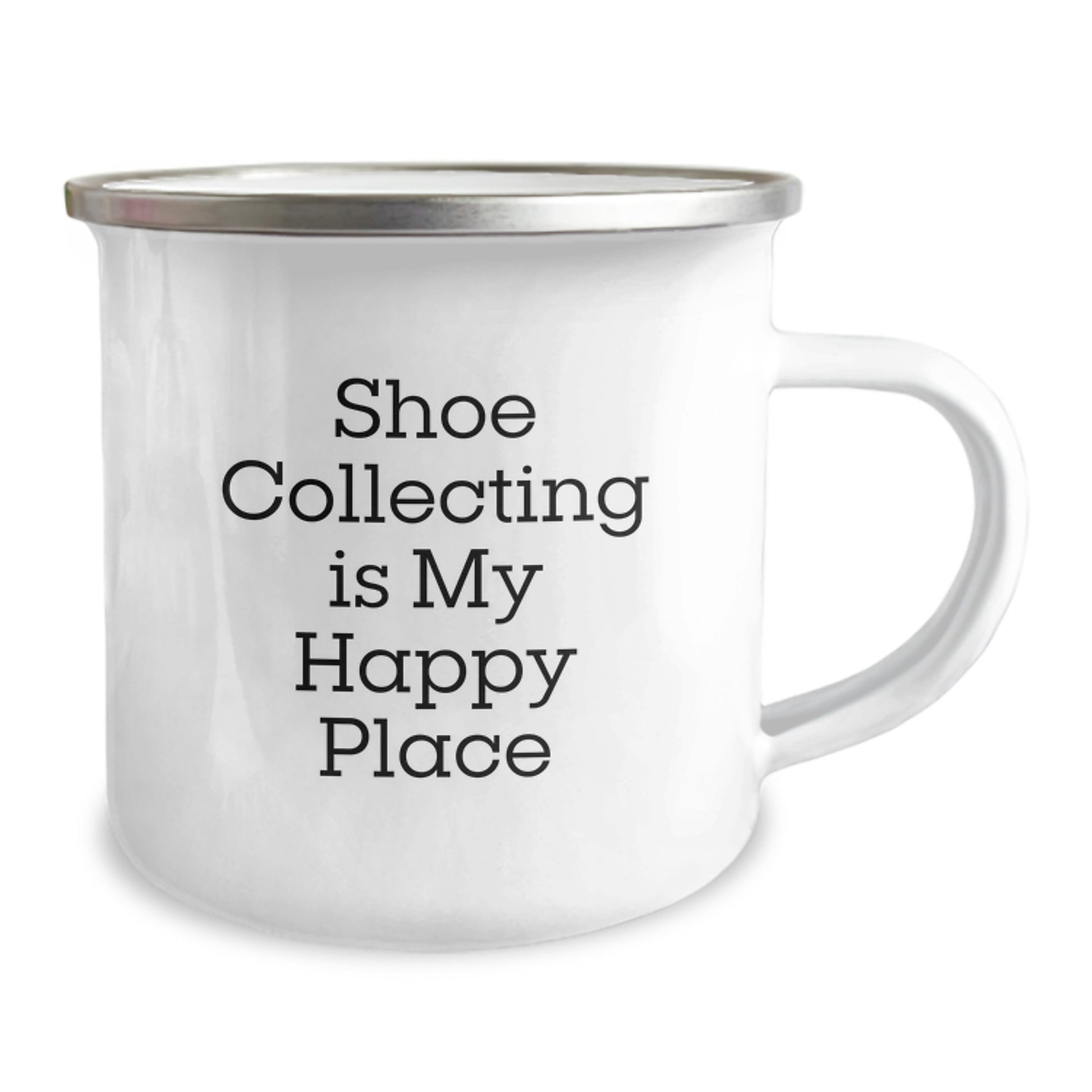 Shoe Collecting Gifts for Men, Women, Friends, and Family - Camping Mug with Funny Quote 'Shoe Collecting Is My Happy Place' - Birthday Unique Gifts from Friends, Family, or Coworkers - Image 2