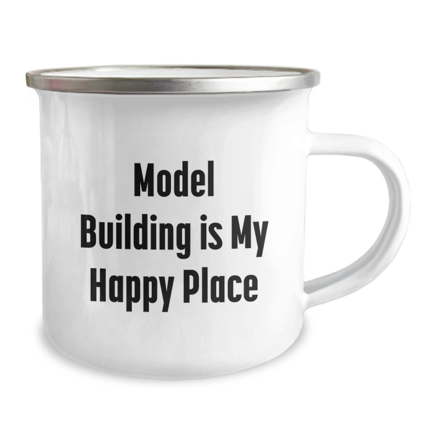 Unique Gifts for Model Building Enthusiasts - Camping Mug, Funny Quote 'Model Building Is My Happy Place', Birthday Unique Gifts from Friends - Image 2