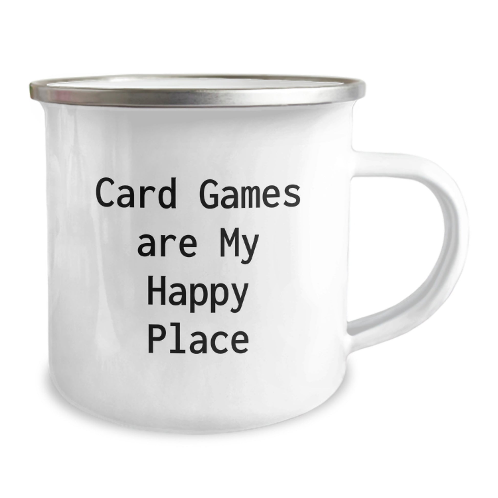 Camping Mug Funny Quote Gifts from Friends for Card Games Lovers, Christmas Unique Card Games Are My Happy Place Mugs for Women, Card Games Enthusiasts Coffee Mug - 12oz Stainless Steel - Image 2