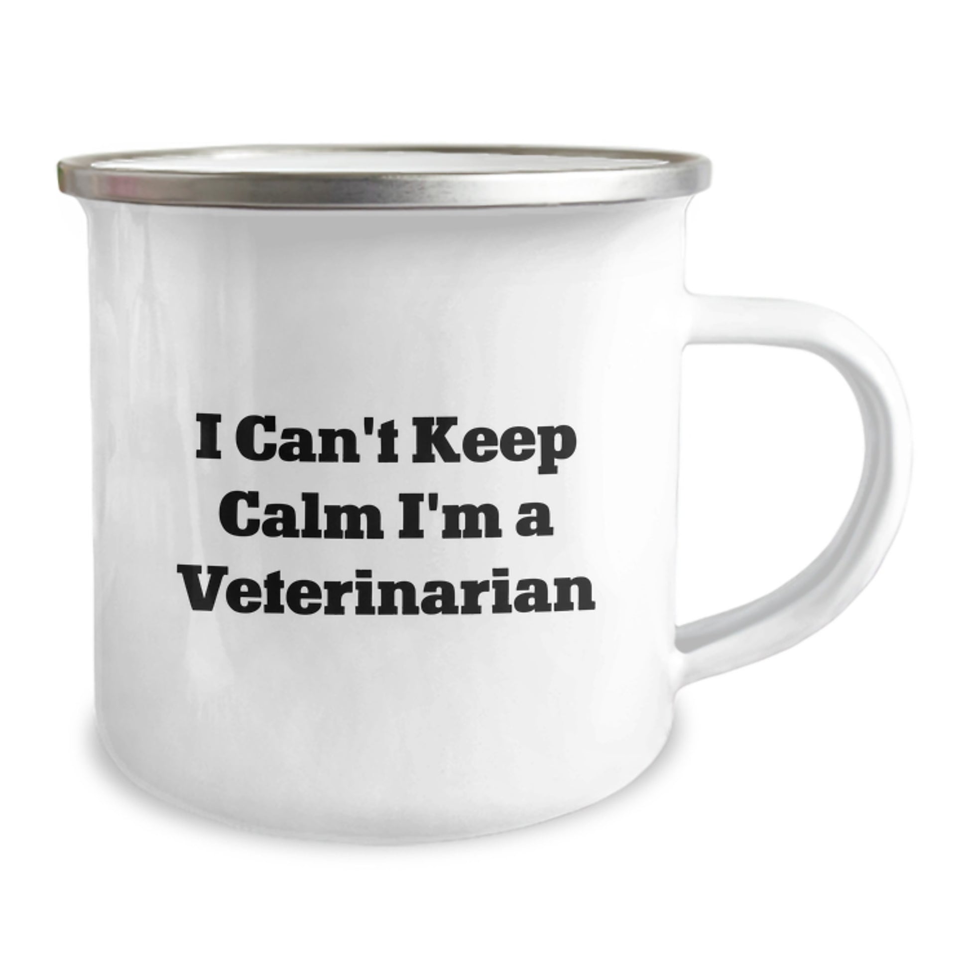 Funny Gifts from Friends for Veterinary Professionals - I'm a Veterinarian Camping Mug, Unique Christmas Unique Gifts for Vet Women, Stainless Steel Enamel Finish - Image 2