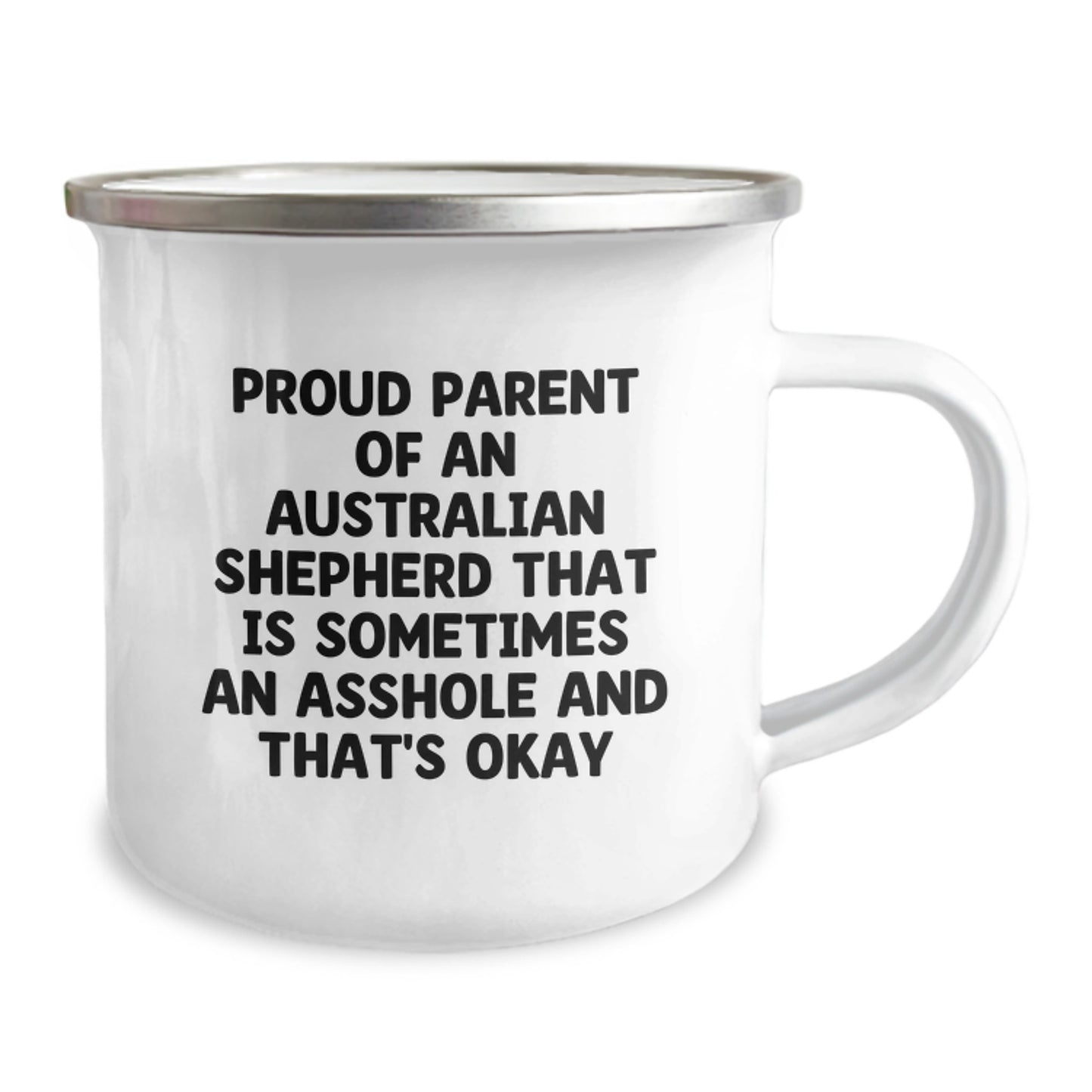 Gifts for Australian Shepherd Dog Lovers, Funny Camping Mug, Proud Parents Unconditional Love - Gifts from Family to Dad on Father's Day - Image 2