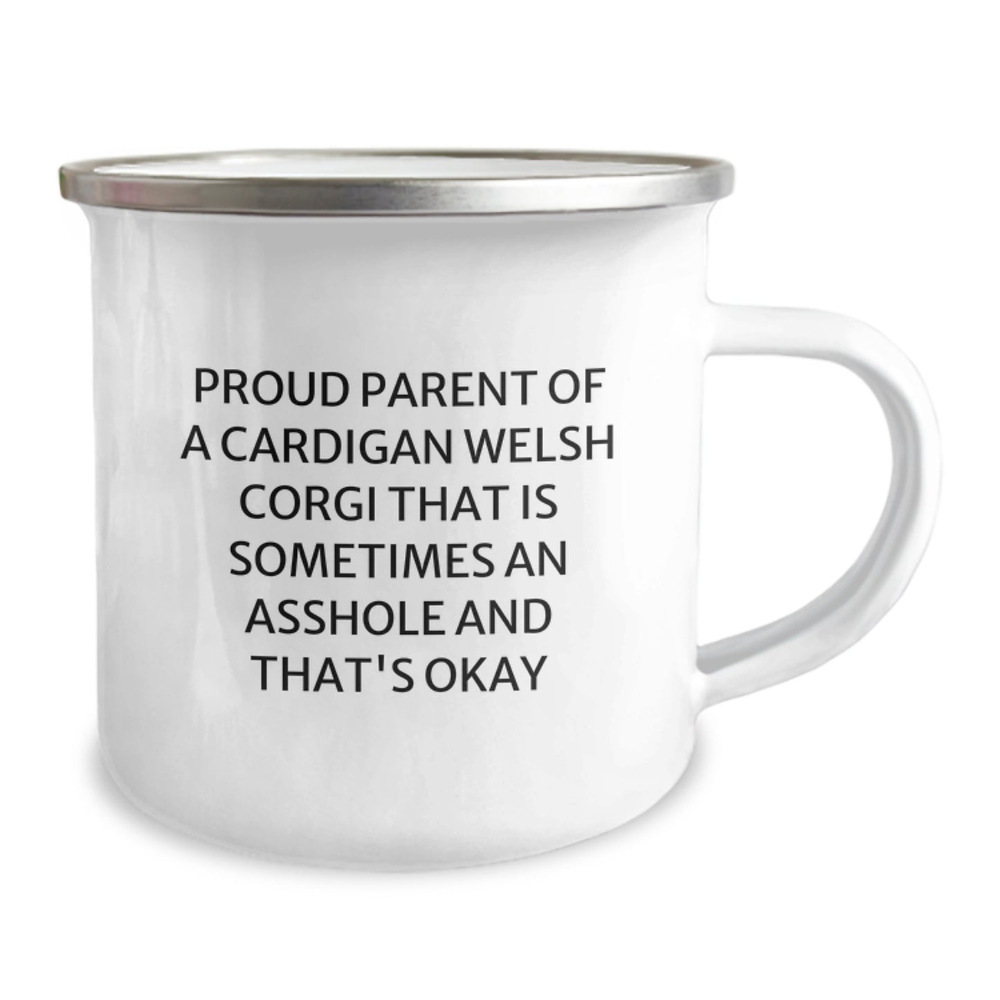 Funny Cardigan Welsh Corgi Dog Camping Mug Gifts from Friends to Proud Parents on Birthday Unique - Image 2