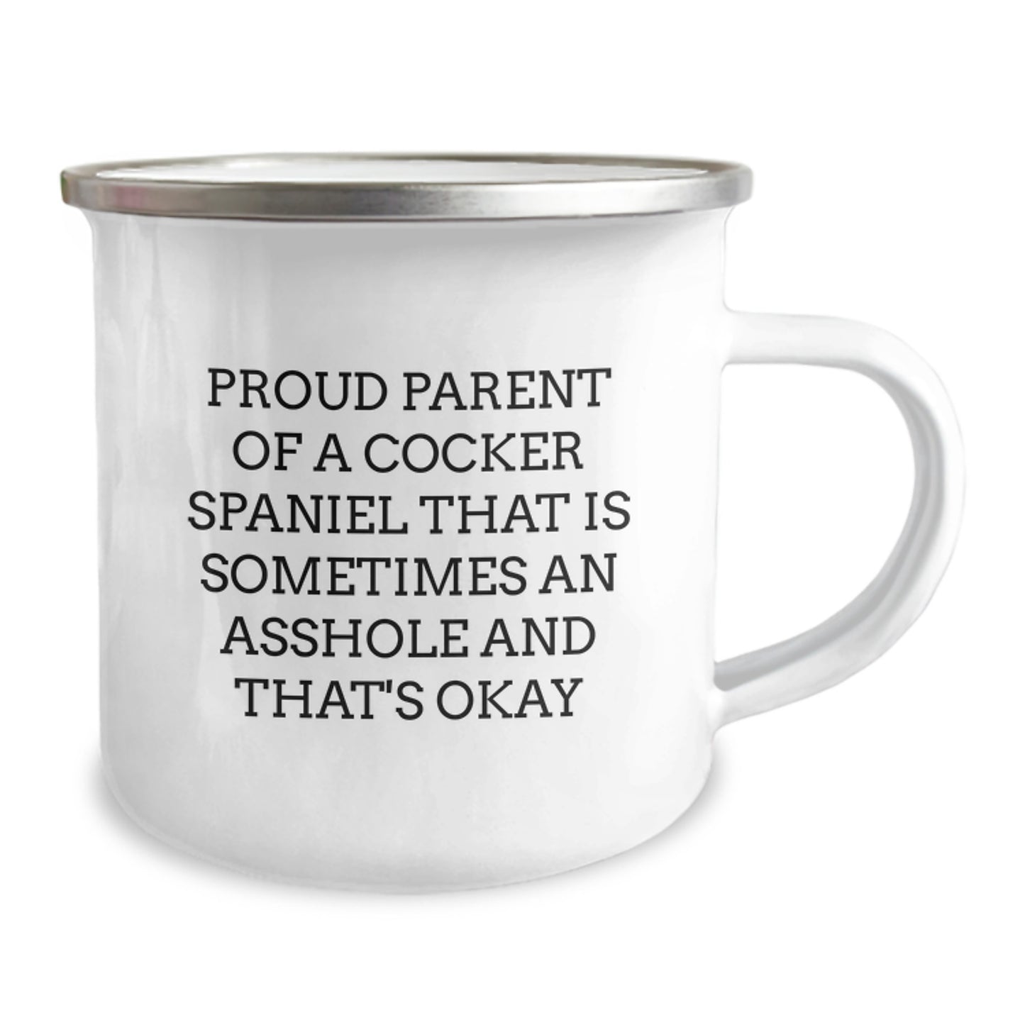 Cocker Spaniel Dog Lover Gifts from Family for Proud Parent Funny Quotes Camping Mug 12 oz Stainless Steel for Valentine's Unique - Image 2