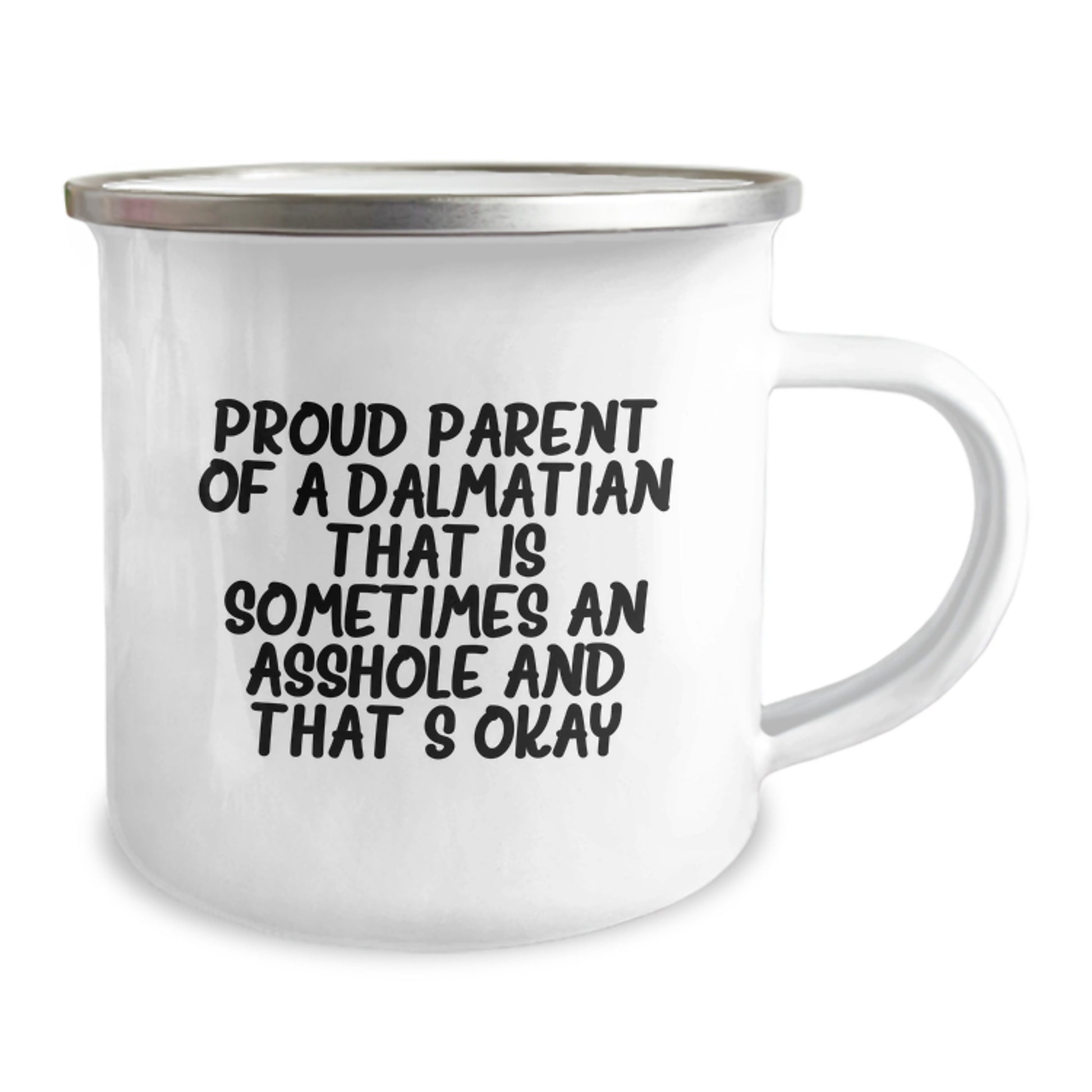 Funny Gifts from Men to Proud Parents of Dalmatian Dogs - Valentine's Unique Camping Mug with 'Sometimes an Asshole' Quote - Perfect for Friends and Family - Image 2