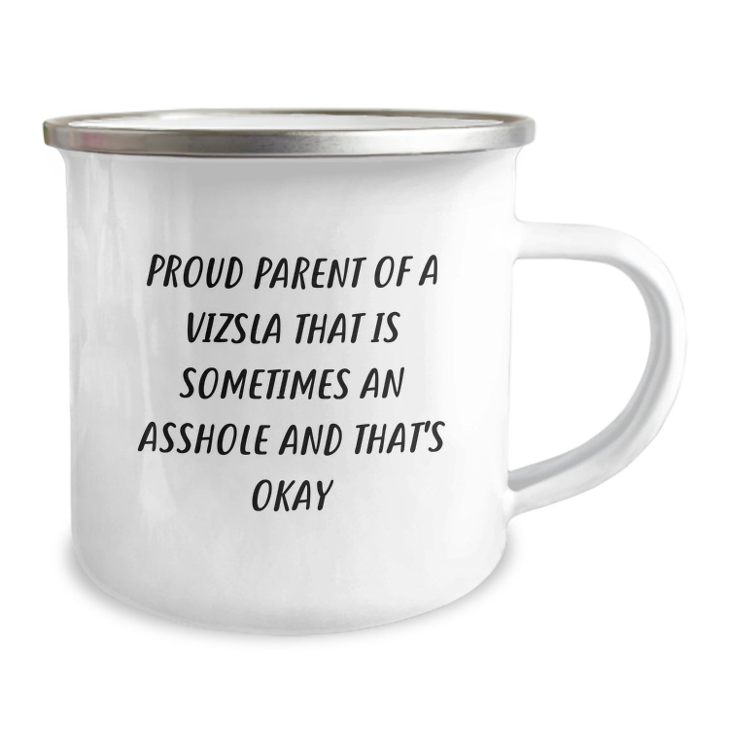 Funny Vizsla Dog Gifts for Dad, Camping Mugs for Father's Day - Proud Parent Quote - Image 2