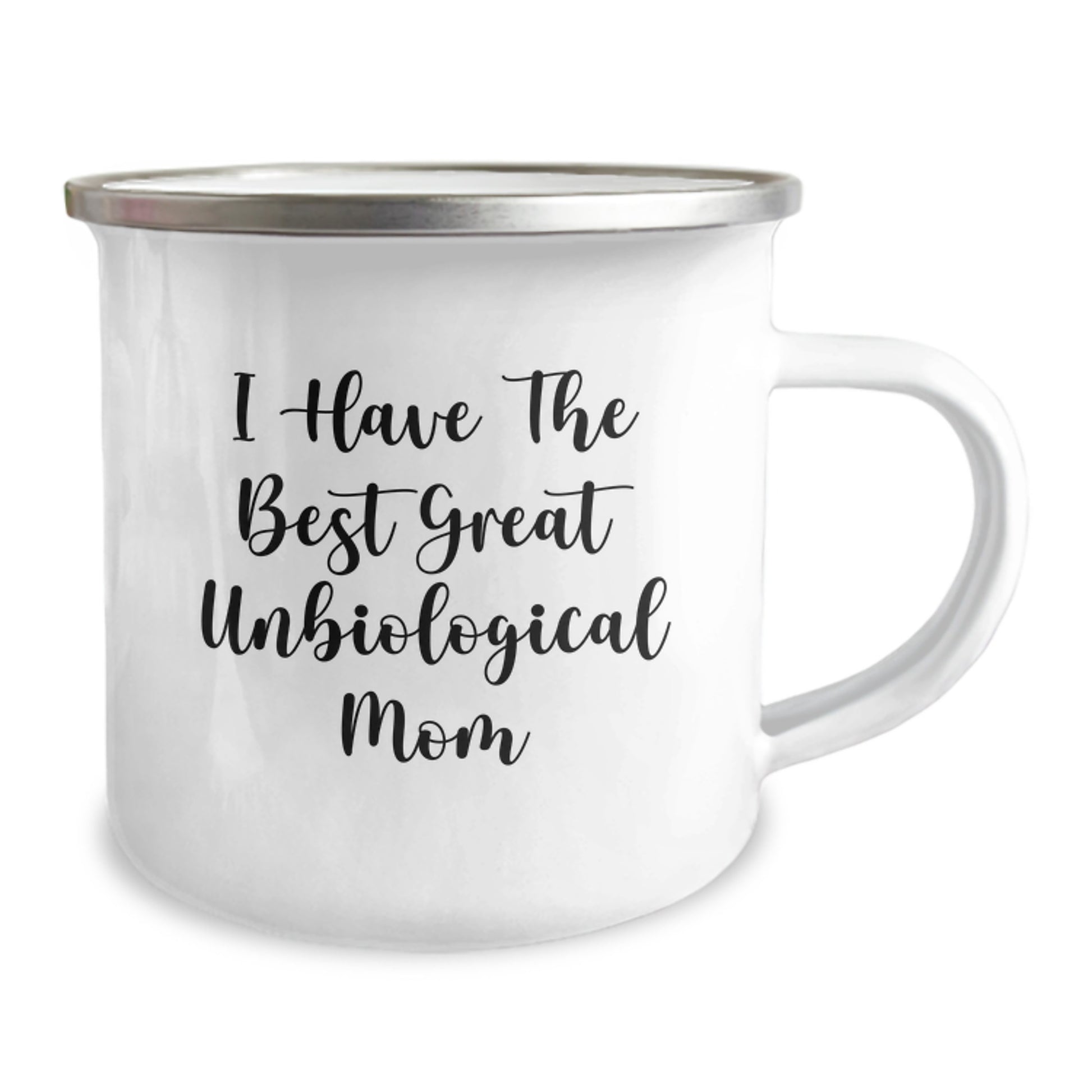 Funny Unbiological Mom Gifts from Family to Unbiological Mom, Best Great Unbiological Mom Camping Mug, Birthday Unique Gifts for Unbiological Mom - Image 2