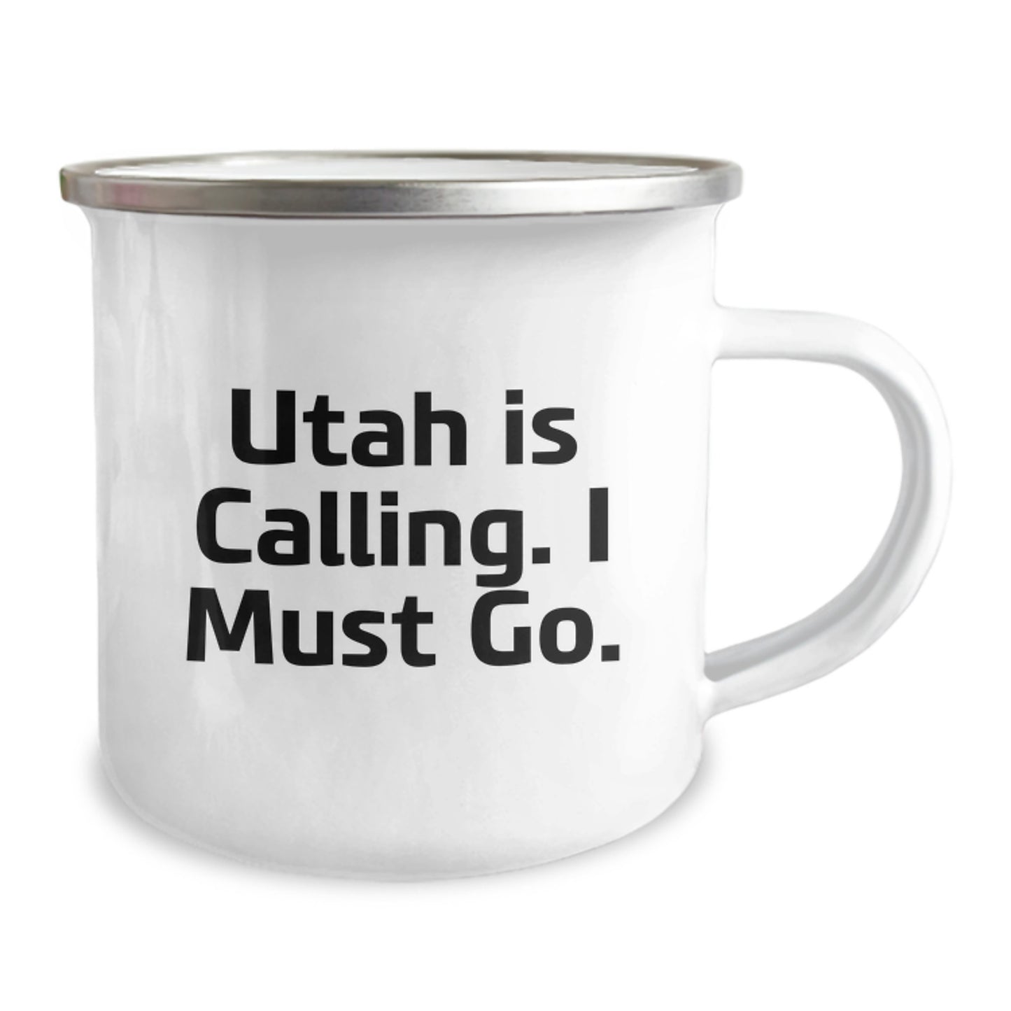 Utah Camping Mug - Funny Gift for Utah Lovers, 'Utah Is Calling. I Must Go.' Quote, Perfect Camping Mug for Men, Women, and Friends - Image 2