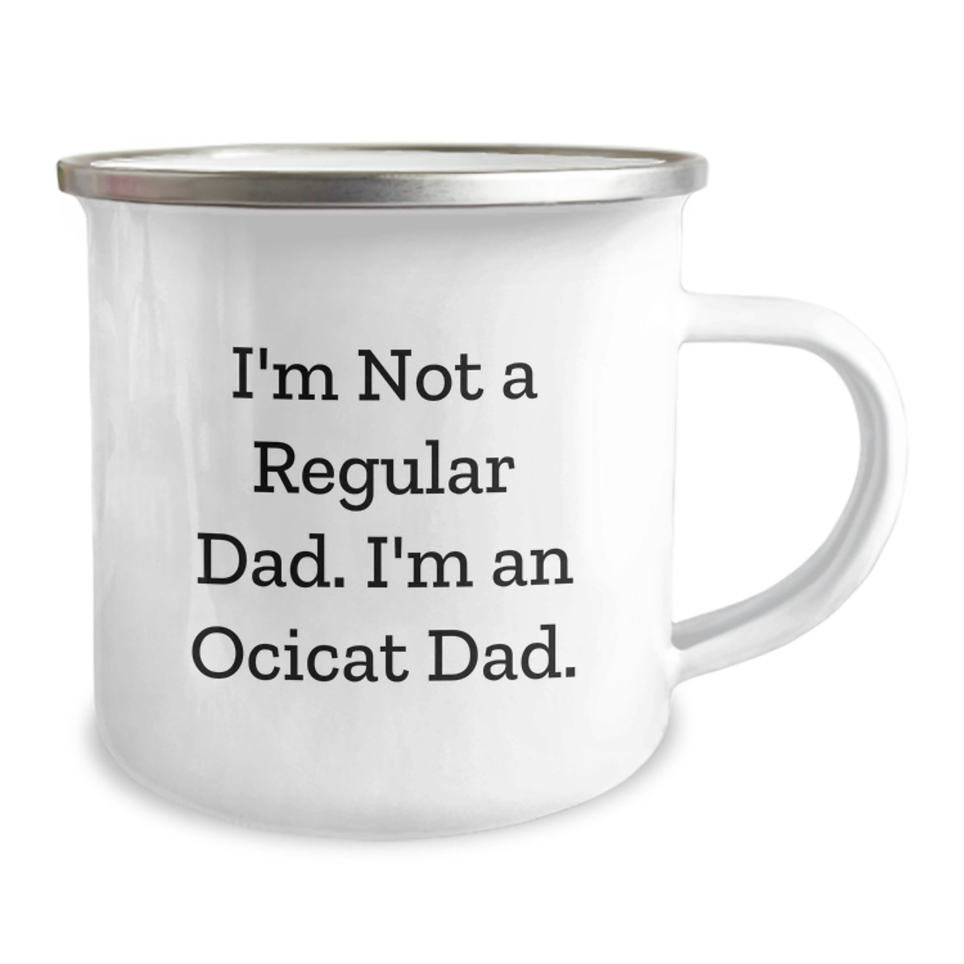 Funny Ocicat Gifts for Men Dad from Family this Christmas Unique Camping Mug - Image 2