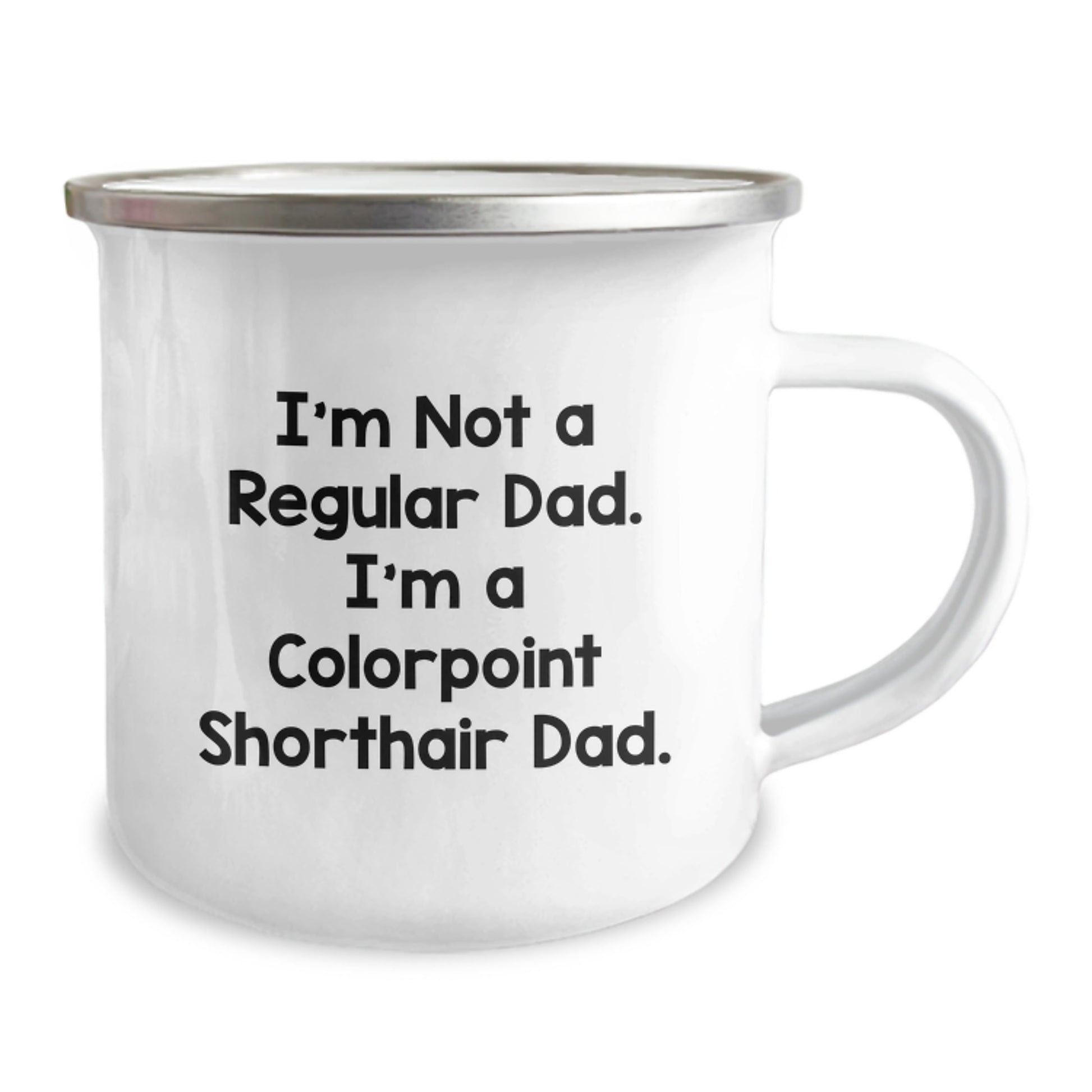 Colorpoint Shorthair Cat Lover Gifts from Dad - Funny Camping Mug for Christmas Unique Gifts for Him - Image 2