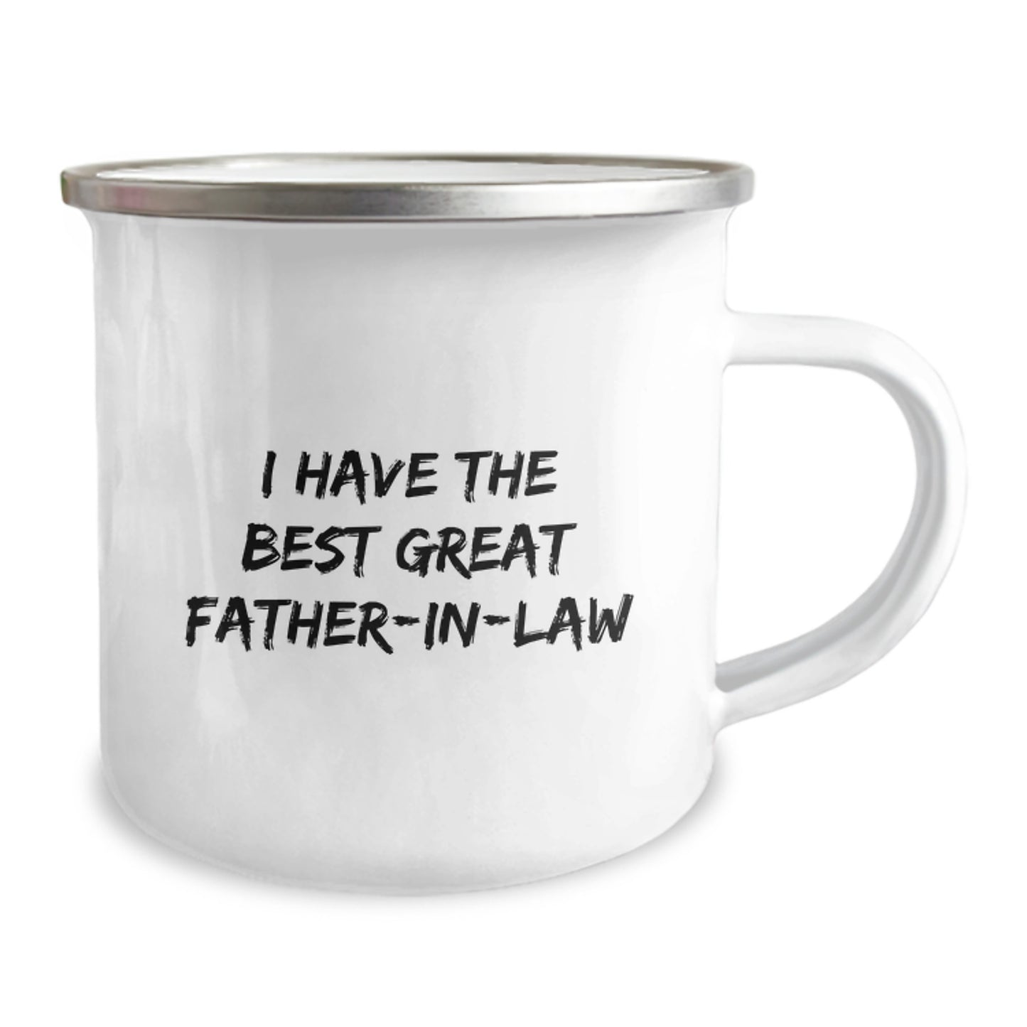 Funny Great Father-in-law Christmas Camping Mug Gifts from Family, Perfect for Father-in-law Enthusiasts, Unique Camping Mug for Men - Image 2