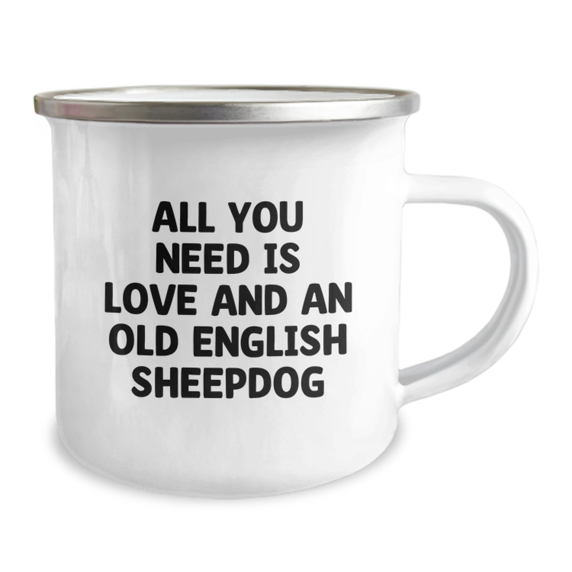 Funny Old English Sheepdog Camping Mugs for Valentine's Gifts from Men to Family - Image 2