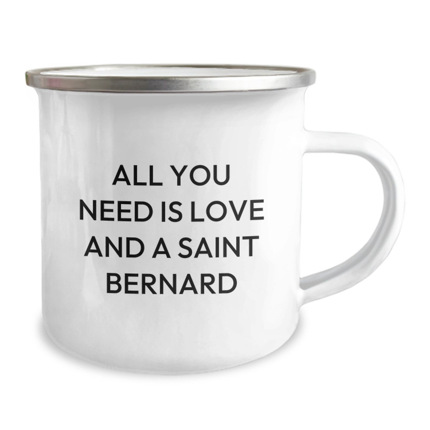 Funny Saint Bernard Dog Gifts from Friends for Christmas Unique Ideas Camping Mug - Image 2