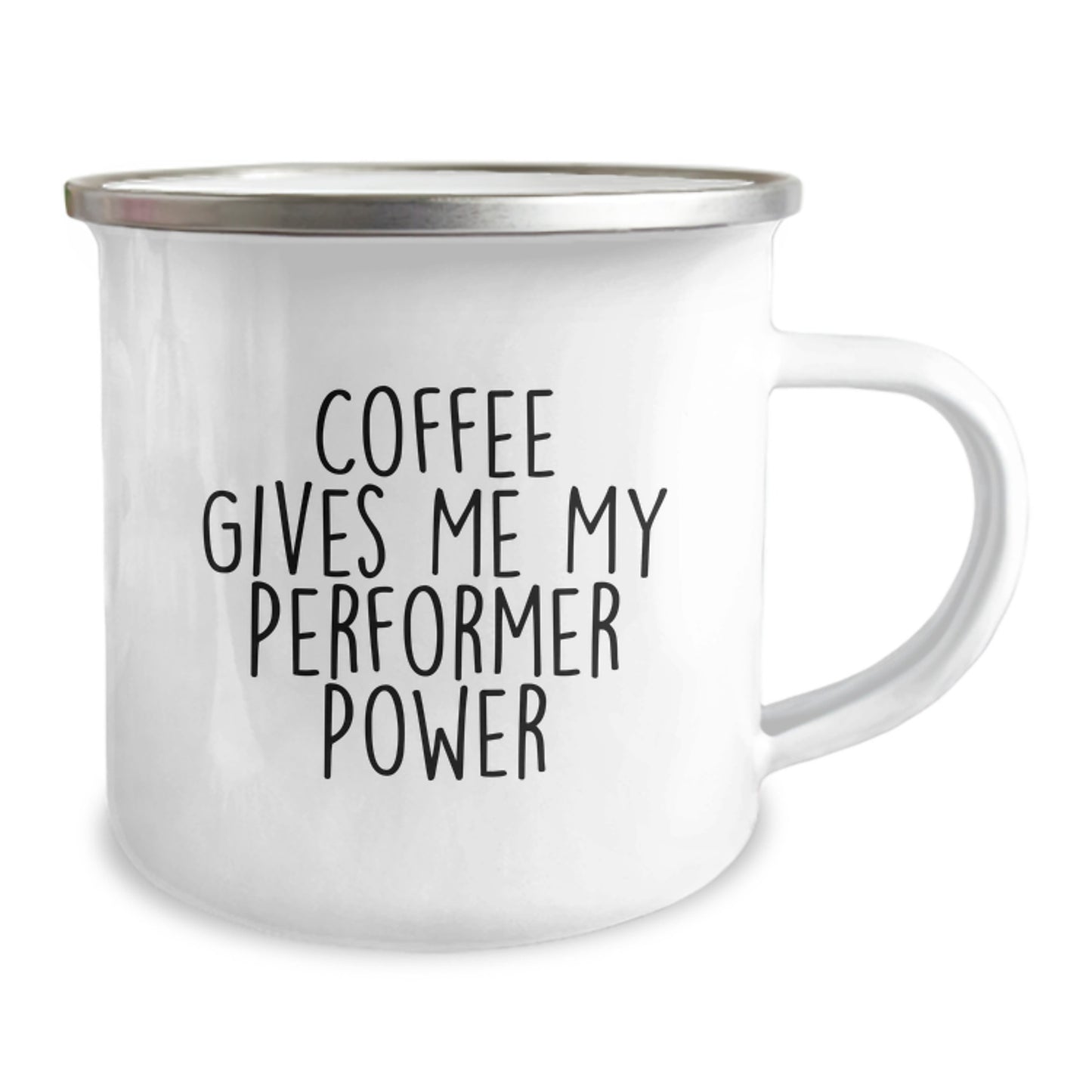 Funny Performer Gifts from Friends for Men, Women, and Coworkers - Camping Mug, Coffee Gives Me My Performer Power - Image 2