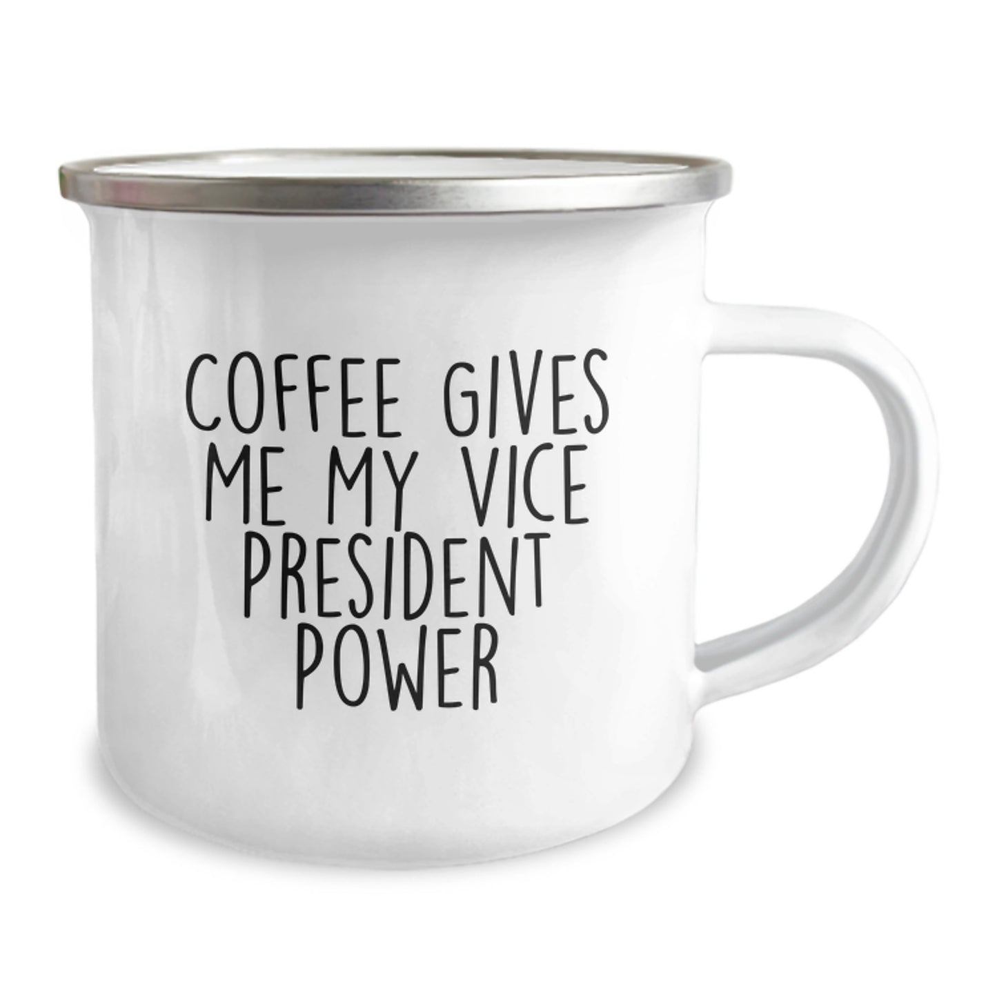 Funny Vice President Quote Gifts from Friends to Vice President Birthday Unique Mugs, Coffee Gives Me My Vice President Power Camping Mug for Men - Image 2