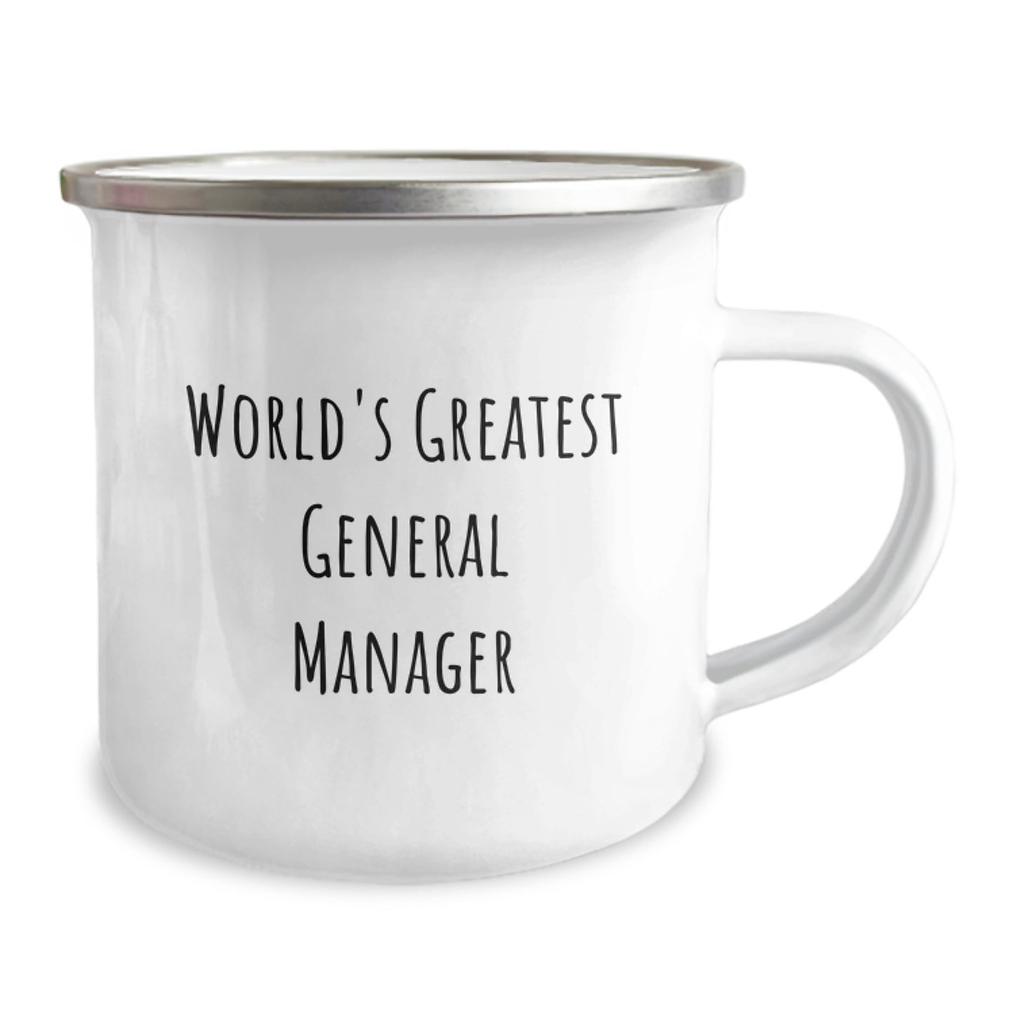 Funny General Manager Gifts - 'World's Greatest General Manager' Camping Mug, Unique Birthday Unique Gifts from Men to General Manager Friends - Image 2