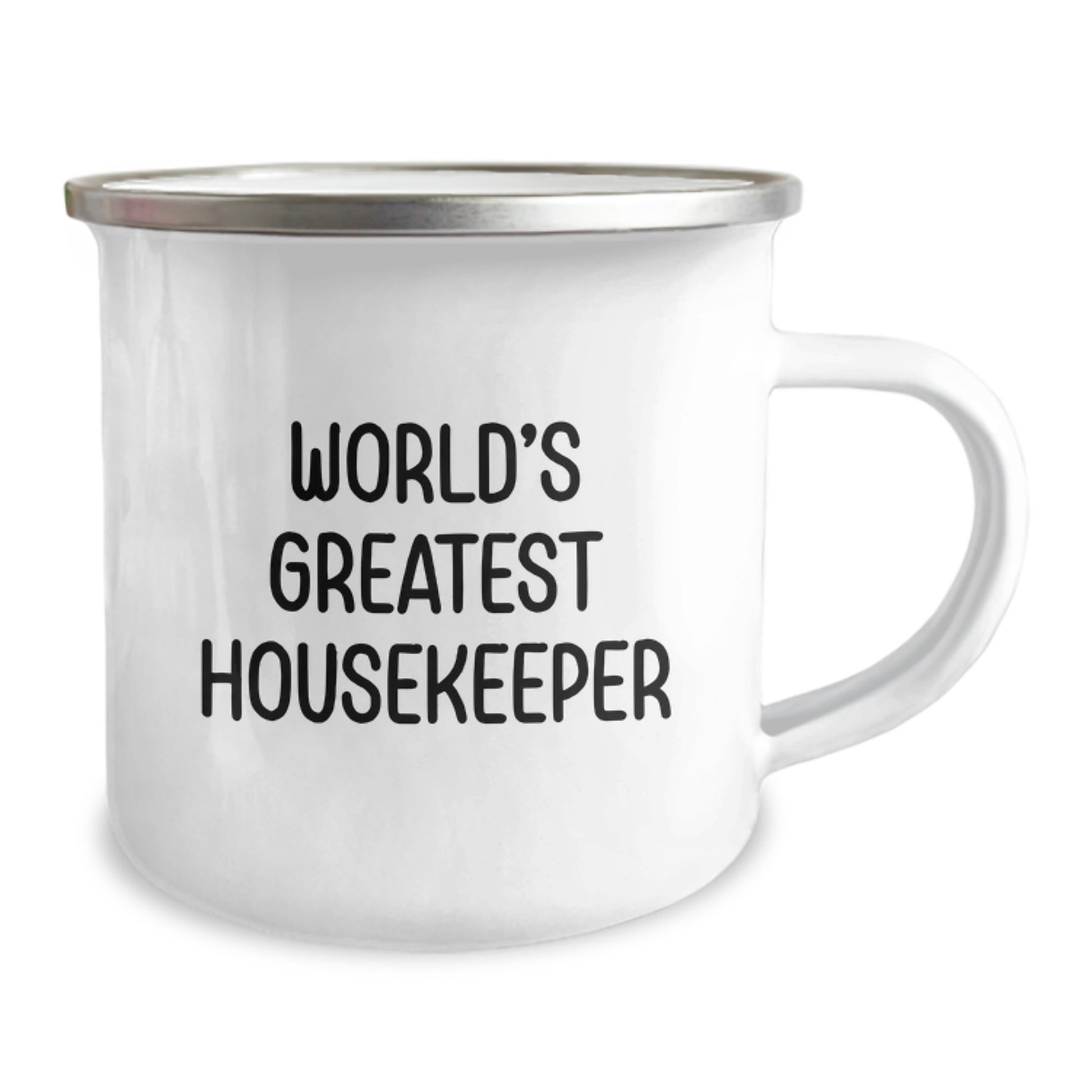 Funny World's Greatest Housekeeper Housekeeper Gifts from Family for Mother's Day Camping Mug - Image 2