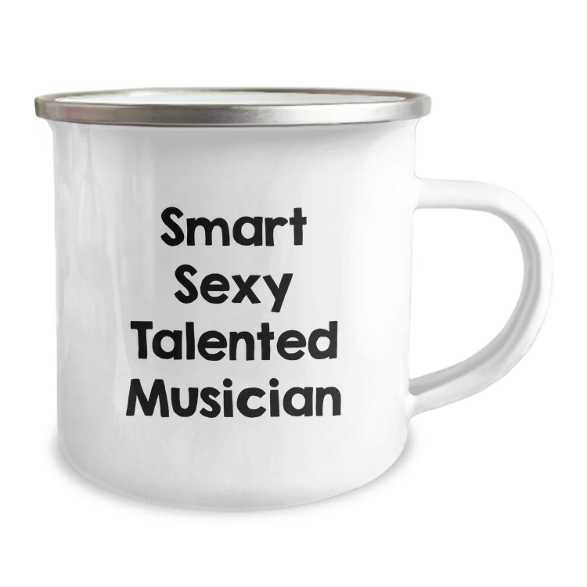 Funny Musician Gifts for Him - Smart Sexy Talented Musician Quote - Camping Mug for Graduation Unique Gifts from Friends to Musician - Image 2