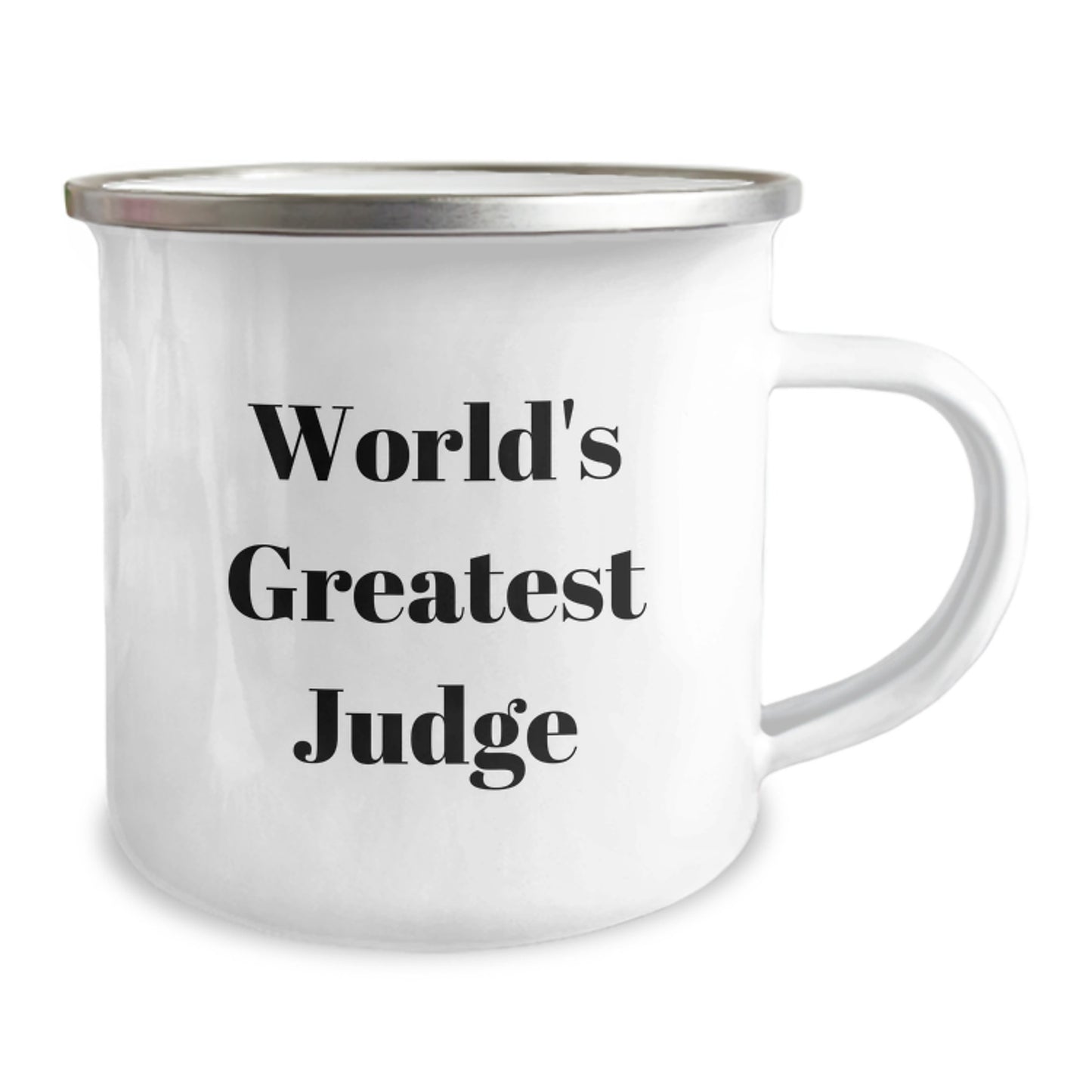 Funny Judge Gifts for Friends, Camping Mug with World's Greatest Judge Quote, Christmas Unique Presents for Men, Women, and Family - Image 2