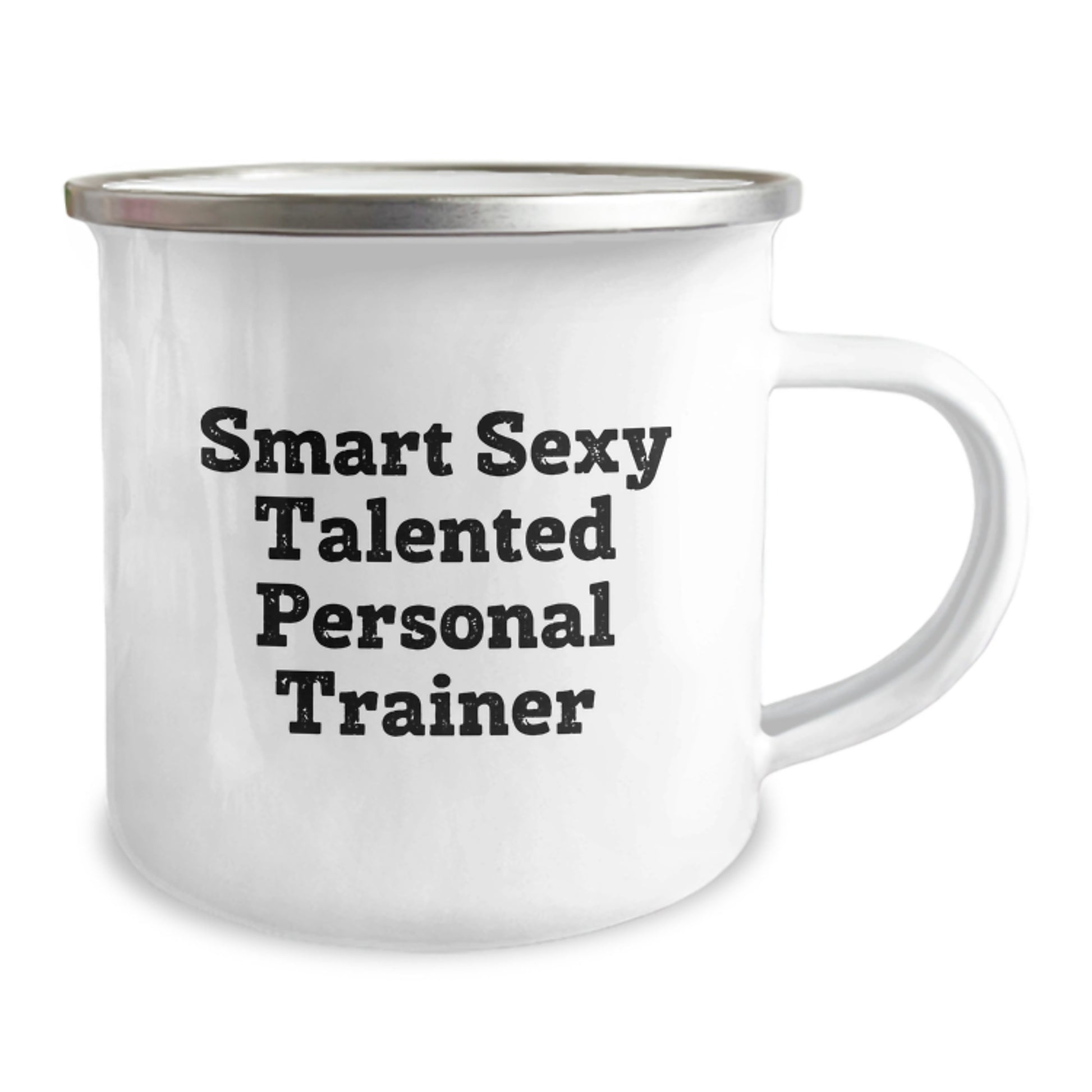 Funny Quote Gifts from Family to Personal Trainer Friends - Smart Sexy Talented Stainless Steel Camping Mug for Graduation - Image 2