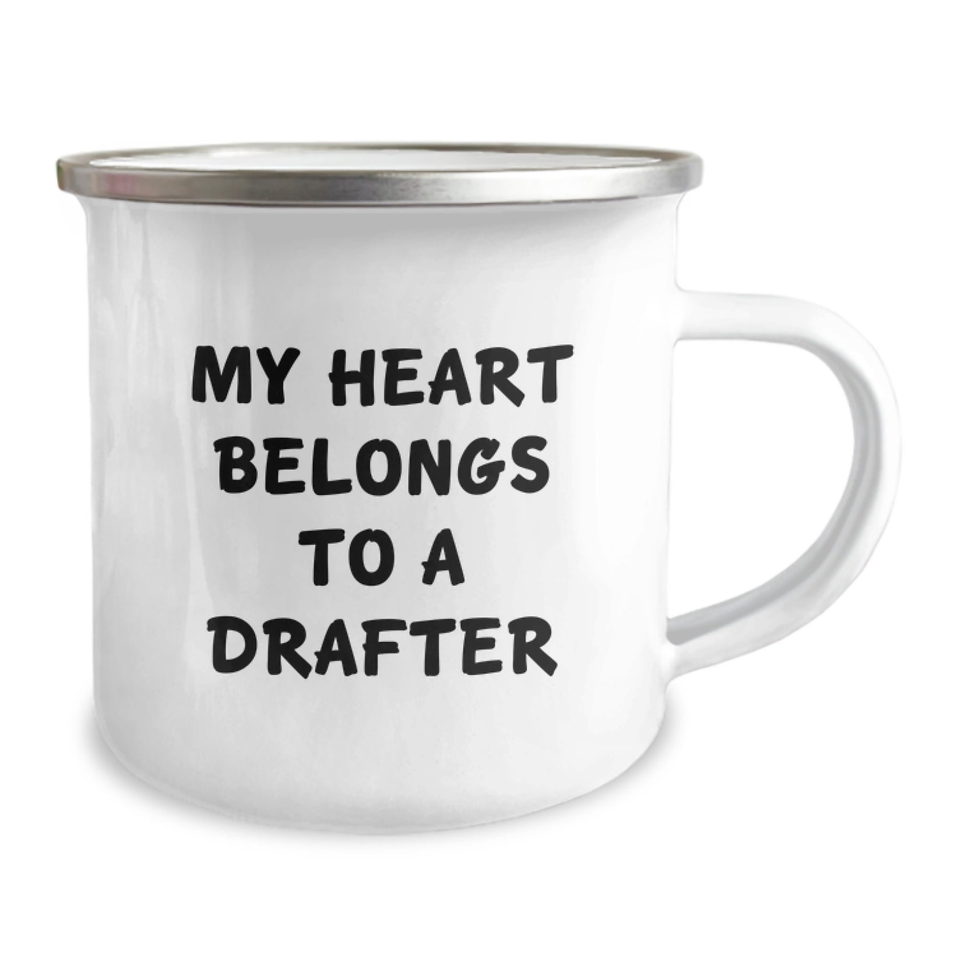 Funny Inspirational Gifts from Family to Daughter or Son - My Heart Belongs To A Drafter, Unique Drafter Gifts for Men or Women, Camping Mug for Graduation, Drafter Enthusiast - Image 2