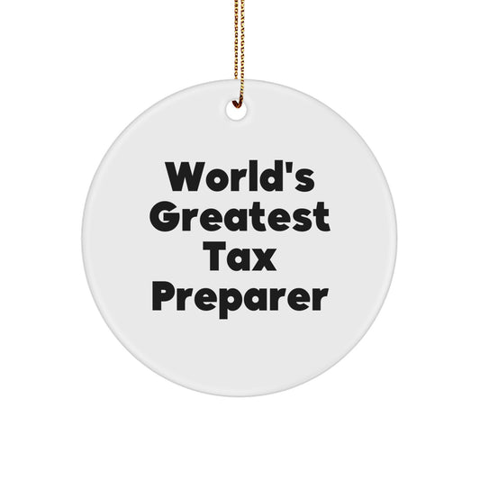 Funny World's Greatest Tax Preparer Gifts for Men Friends Coworkers, Christmas Unique Gifts from Family - Image 1