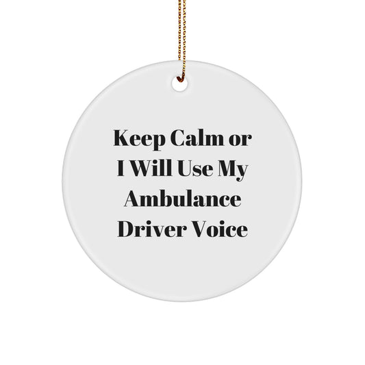Funny Ambulance Driver Gifts from Men, Funny Ambulance Driver Christmas Unique Gifts for Ambulance Driver - Image 1