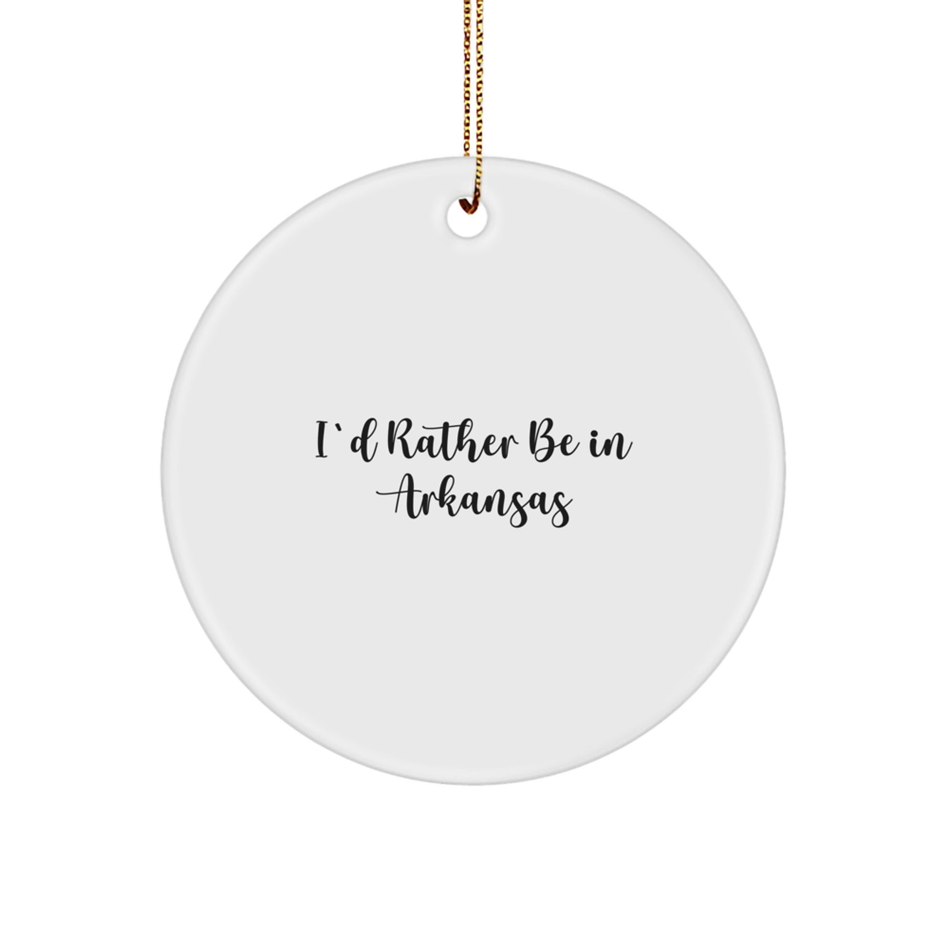 Funny Arkansas Circle Ornament Gifts from Men to Friends or Family for Christmas - Image 1
