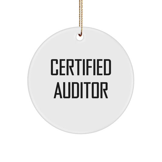 Funny Certified Auditor Gifts, 'Accounting is like a Puzzle', Circle Ornament for Auditor's Birthday, Christmas Unique Gifts from Friends, Family, Coworkers, Men, Women - Image 1