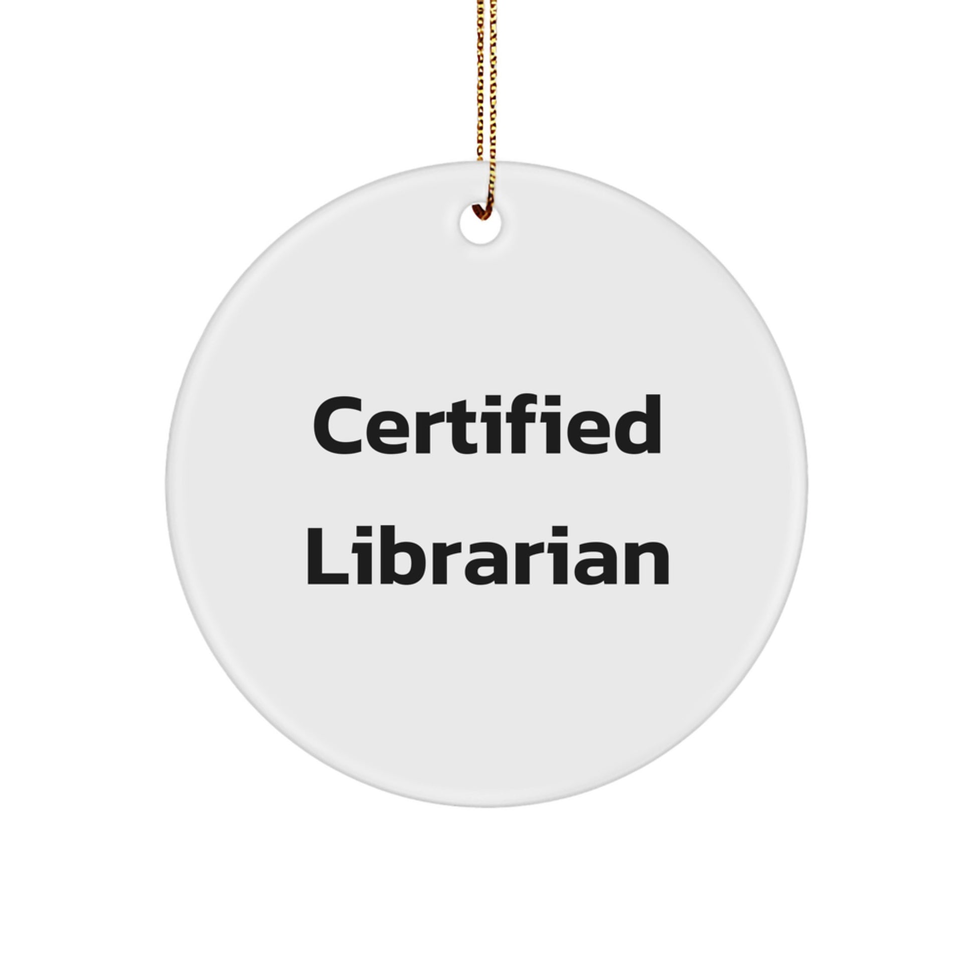 Librarian Gifts from Friends, 'A Book is a Dream that You Hold in Your Hand' - Circle Ornament for Librarians, Women, and Coworkers, Christmas Unique Gifts - Image 1