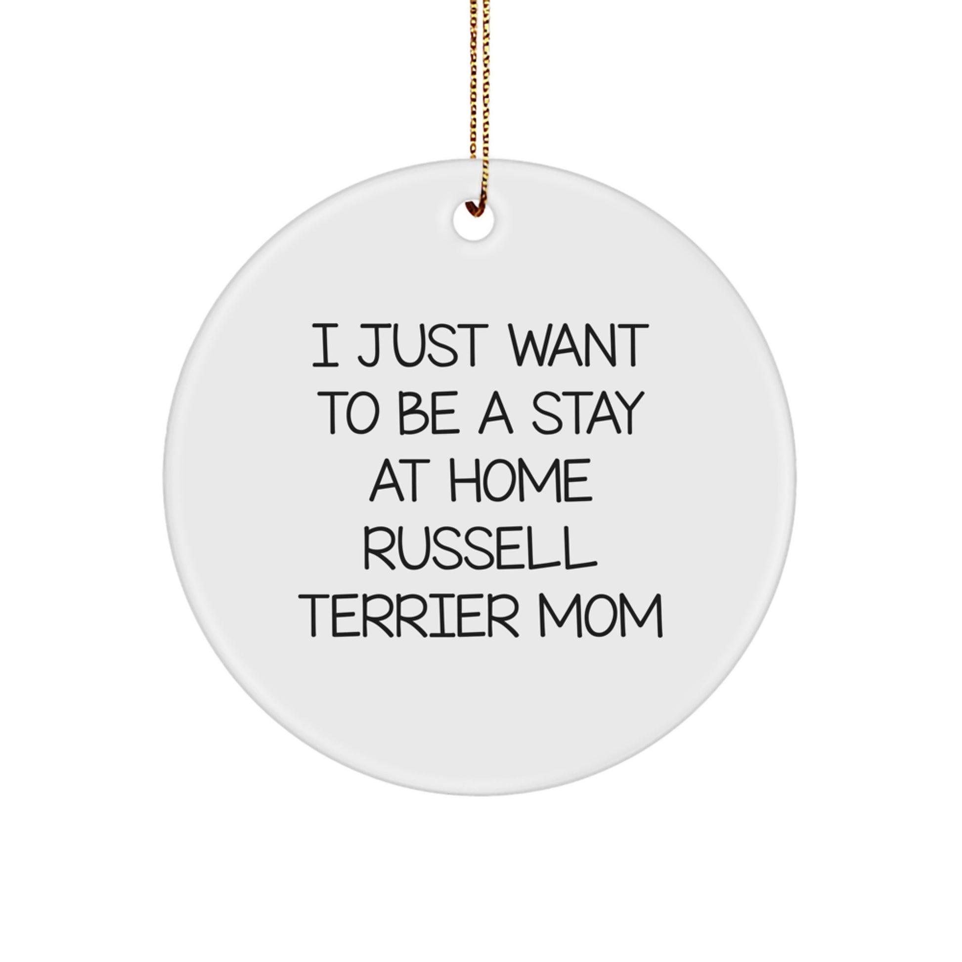 Funny Russell Terrier Dog Mom Gifts from Friends and Family for Christmas Unique Circles - Image 1