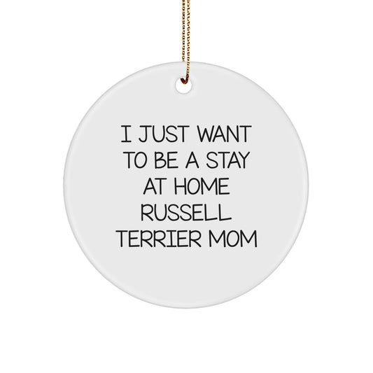 Funny Russell Terrier Dog Mom Gifts from Friends and Family for Christmas Unique Circles - Image 1