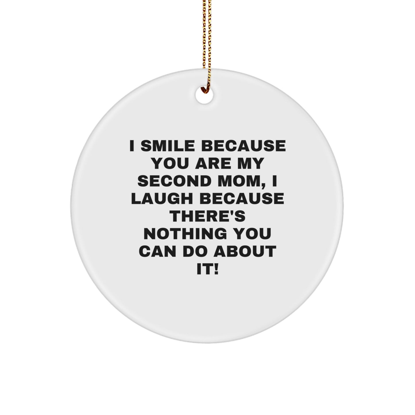 Funny Second Mom Gifts from Family Members to Second Mom Christmas Unique Ornaments for Second Mom - Image 1