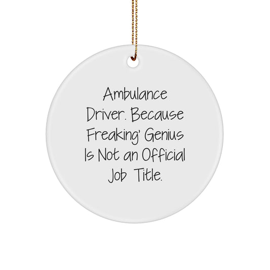 Funny Ambulance Driver Gifts from Friends for Ambulance Driver Men, Ambulance Driver Christmas Unique Gifts for Ambulance Driver Husband - Image 1